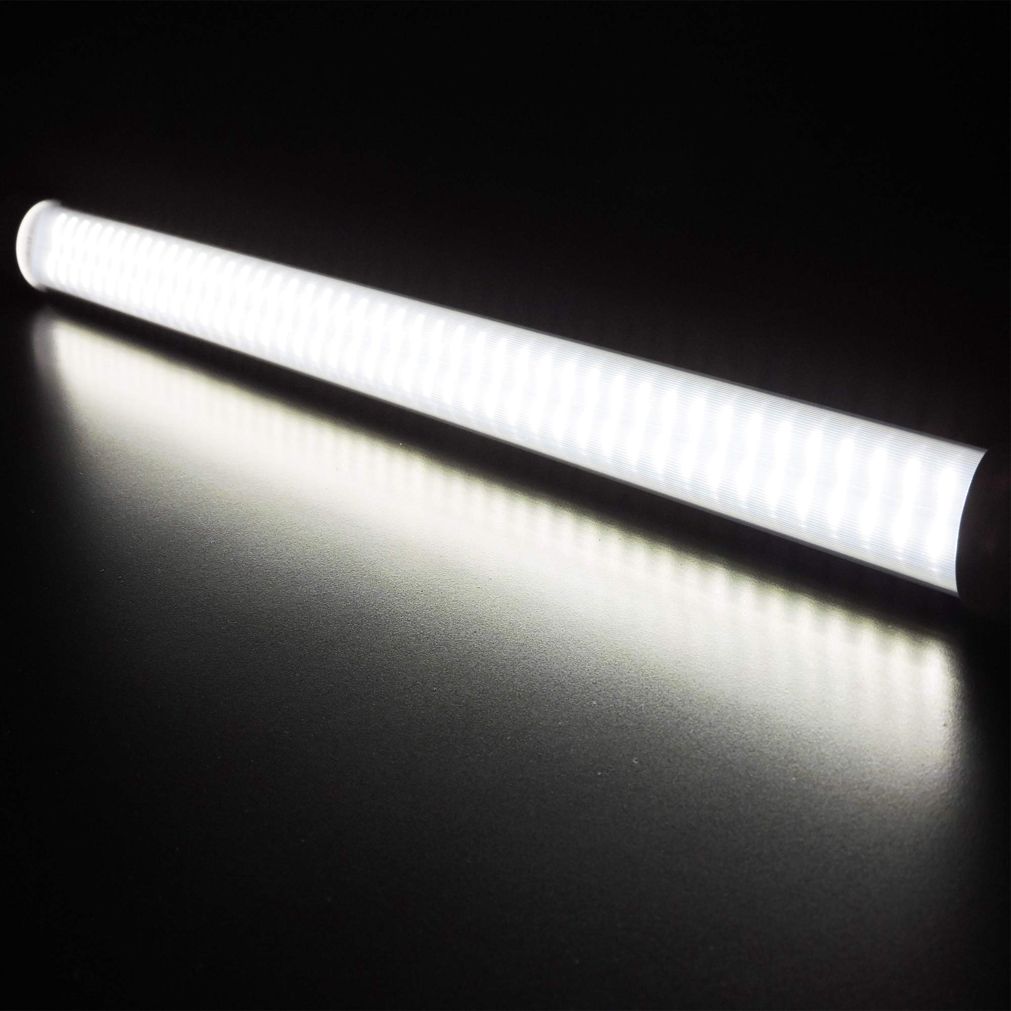 Leisure LED RV Light Bulb T8 18" Replacement, 600 Lumen Natural White, Aluminum
