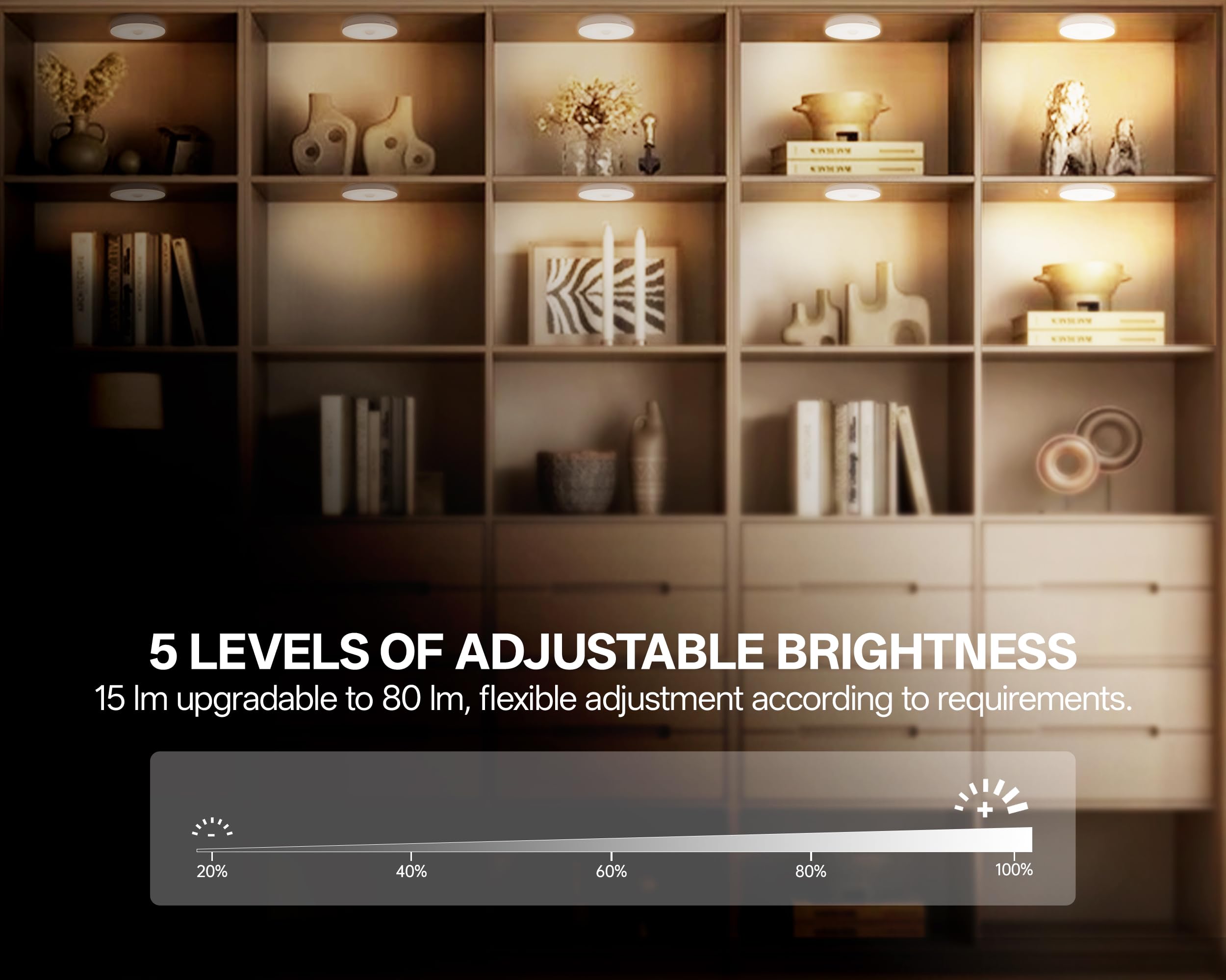 Homelist Motion Sensor Lights, 6 Pack Rechargeable Puck Light, 1500mAh Battery, Upgraded 3 Color Temperature, Model XD036-KJ