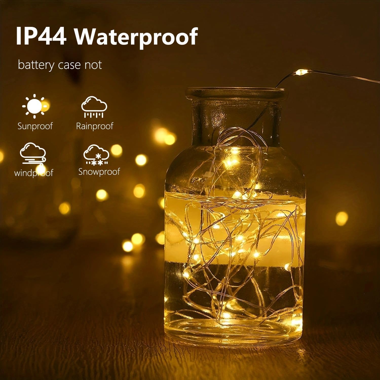 10Ft Red Heart Fairy Lights Battery Operated With Timer For Christmas Decoration, Led String Lights Indoor Outdoor Waterproof Twinkle Lights For Christmas Proposal Anniversary Valentines Party Decor