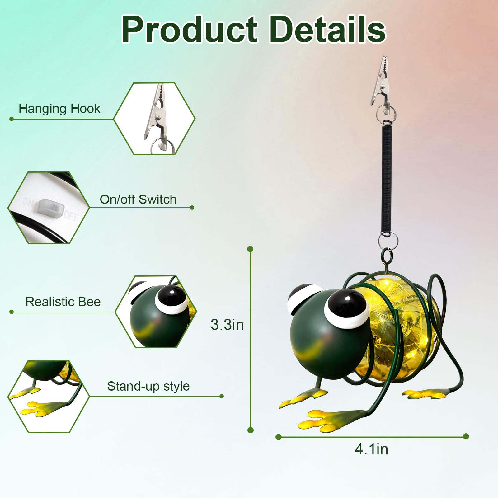 Evolux Solar Outdoor Frog Lights For Garden - Outdoor Statues Figurine Lights For Lawn  Patio  Balcony  Yard Ornament Cut Housewarming Gifts(1 Pc)