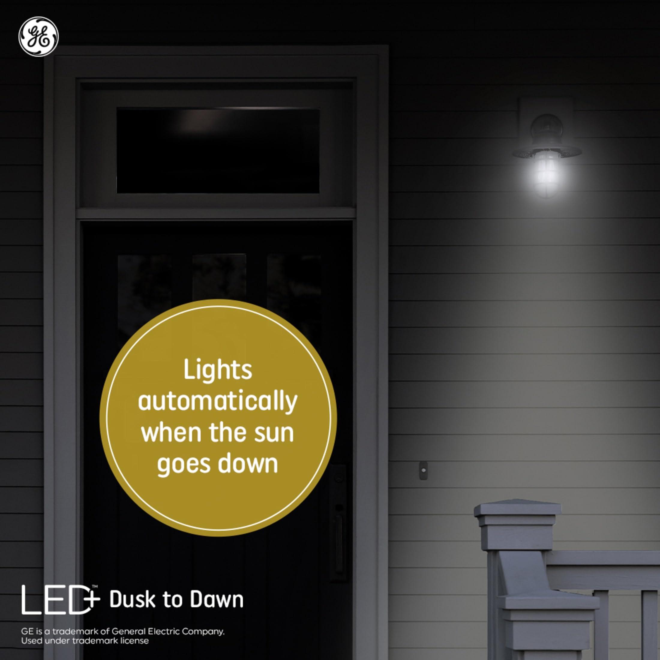 GE LED+ Light Bulbs, Daylight, Dusk-to-Dawn, Candelabra Base, 5W, 2-Pack, Model 93121491