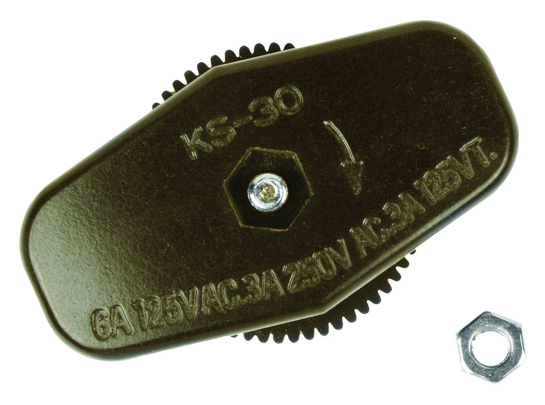 Jandorf 60180 Switch Lamp Cord Feed-Through Brown