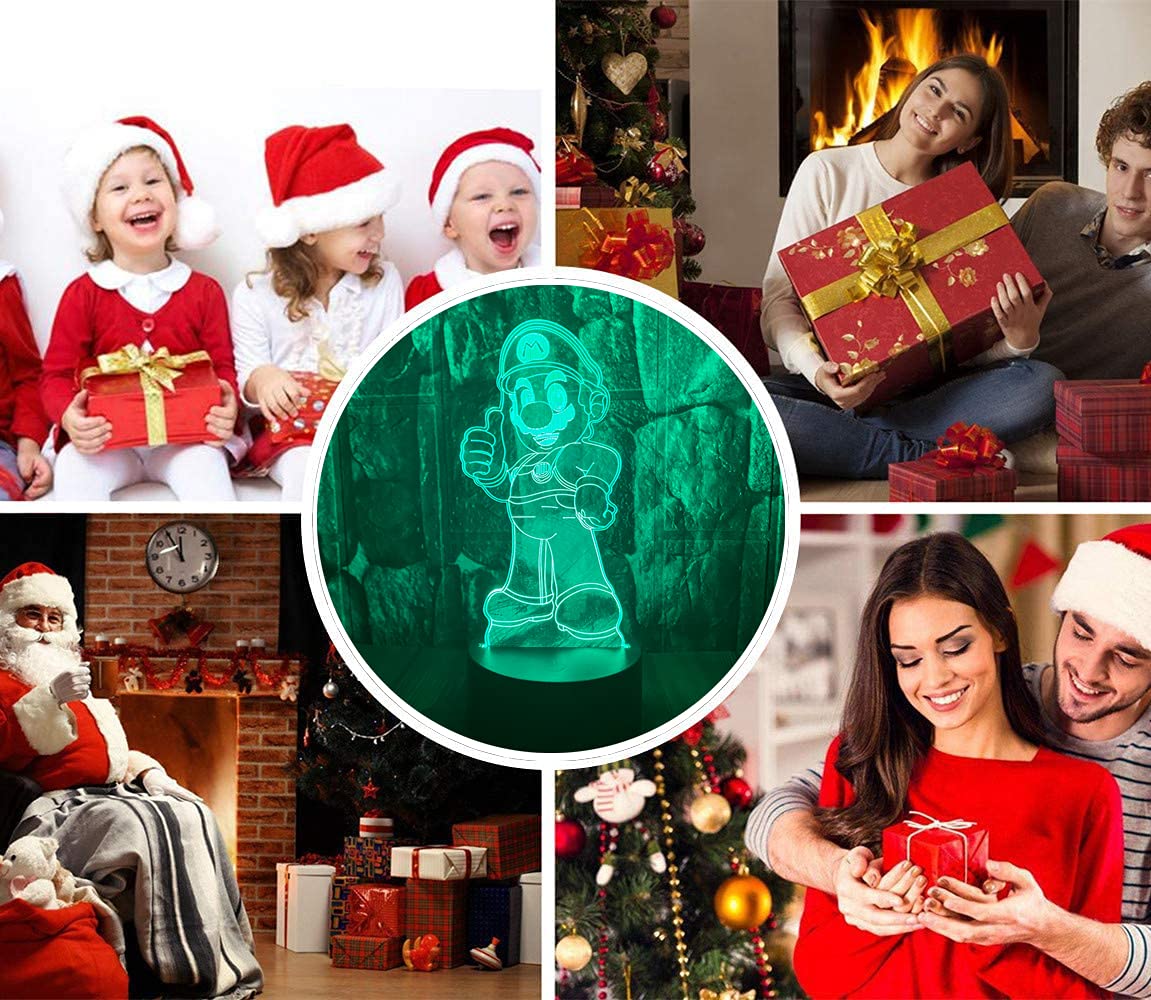 Junnire Dinosaur 3D Led Optical Illusion Sleep Night Light With Remote 16 Colors Bedroom Decor Table Lamp Birthday Xmas Gifts Fo
