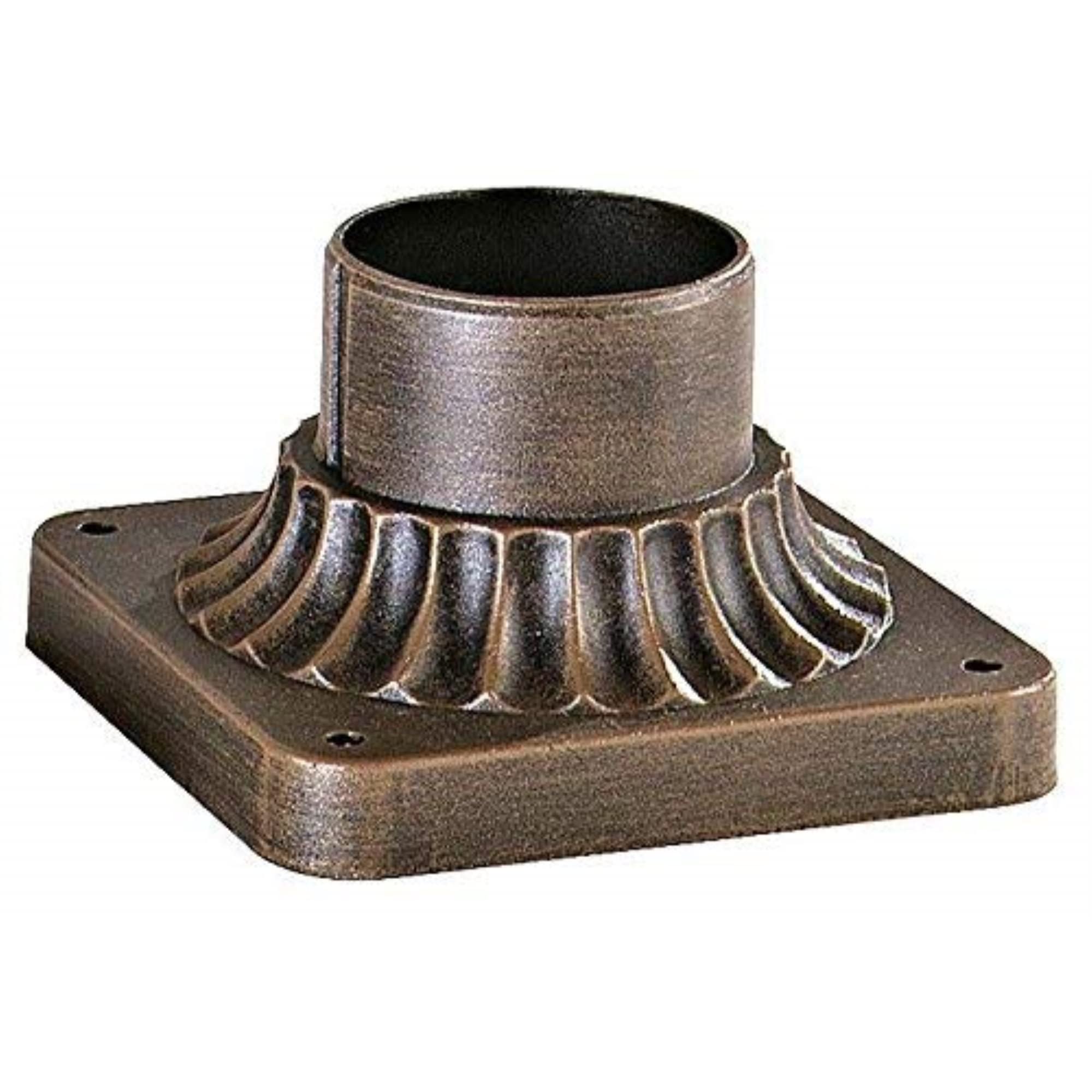 Trans Globe Lighting TG100 RT Traditional Base Mount Outdoor-Post-Lights, 3-1/4-Inch, Bronze/Dark