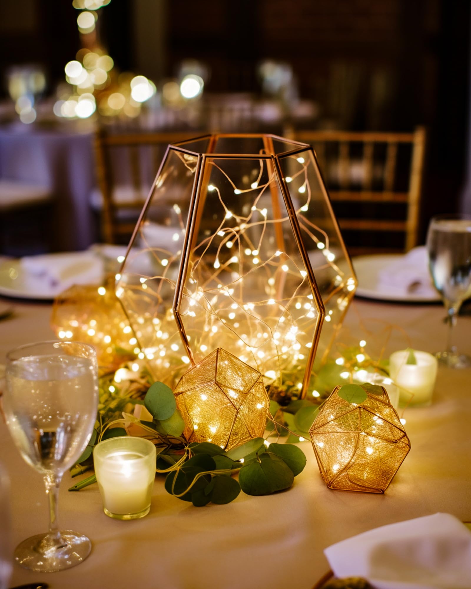 Homemory Fairy Lights 20 FT 60 LED Warm White Battery Operated with Remote Waterproof 8 Modes Model HXD6MT4NBYK