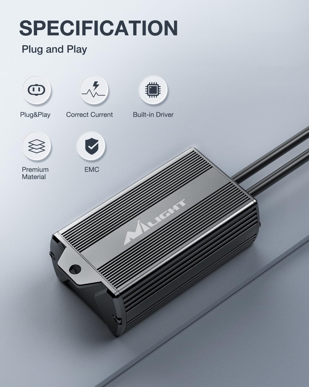 Nilight H13/9008 LED CANbus Decoder - Anti-Flickering Harness Error Free Resistor Capacitor for LED Bulb, Pack of 2