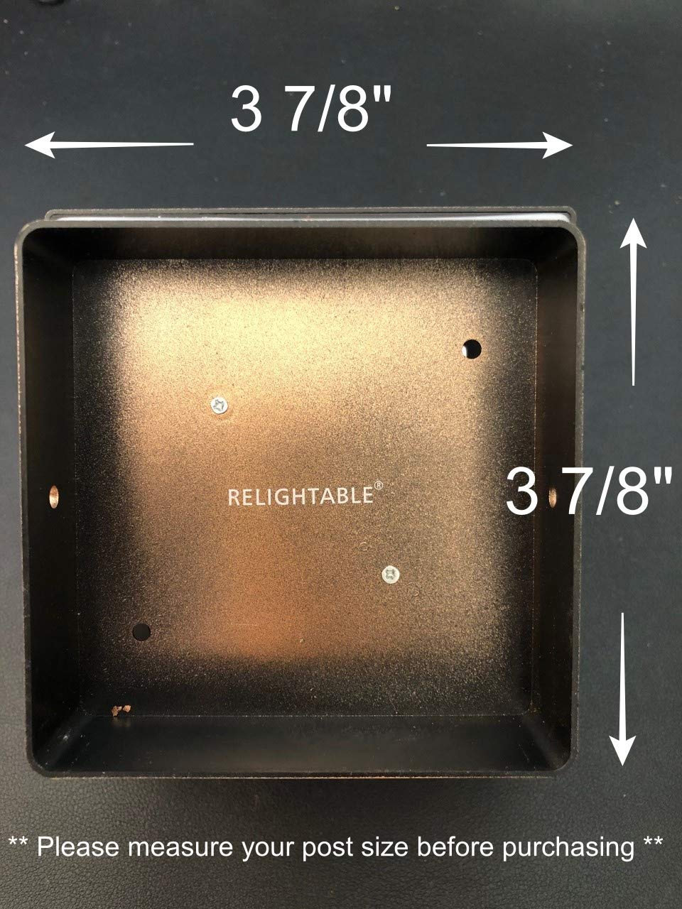 Relightable 8 Pack Solar Powered Copper Outdoor Garden Deck Patio Fence Pathway Post Lights (Pl244, Copper - 1 Led)