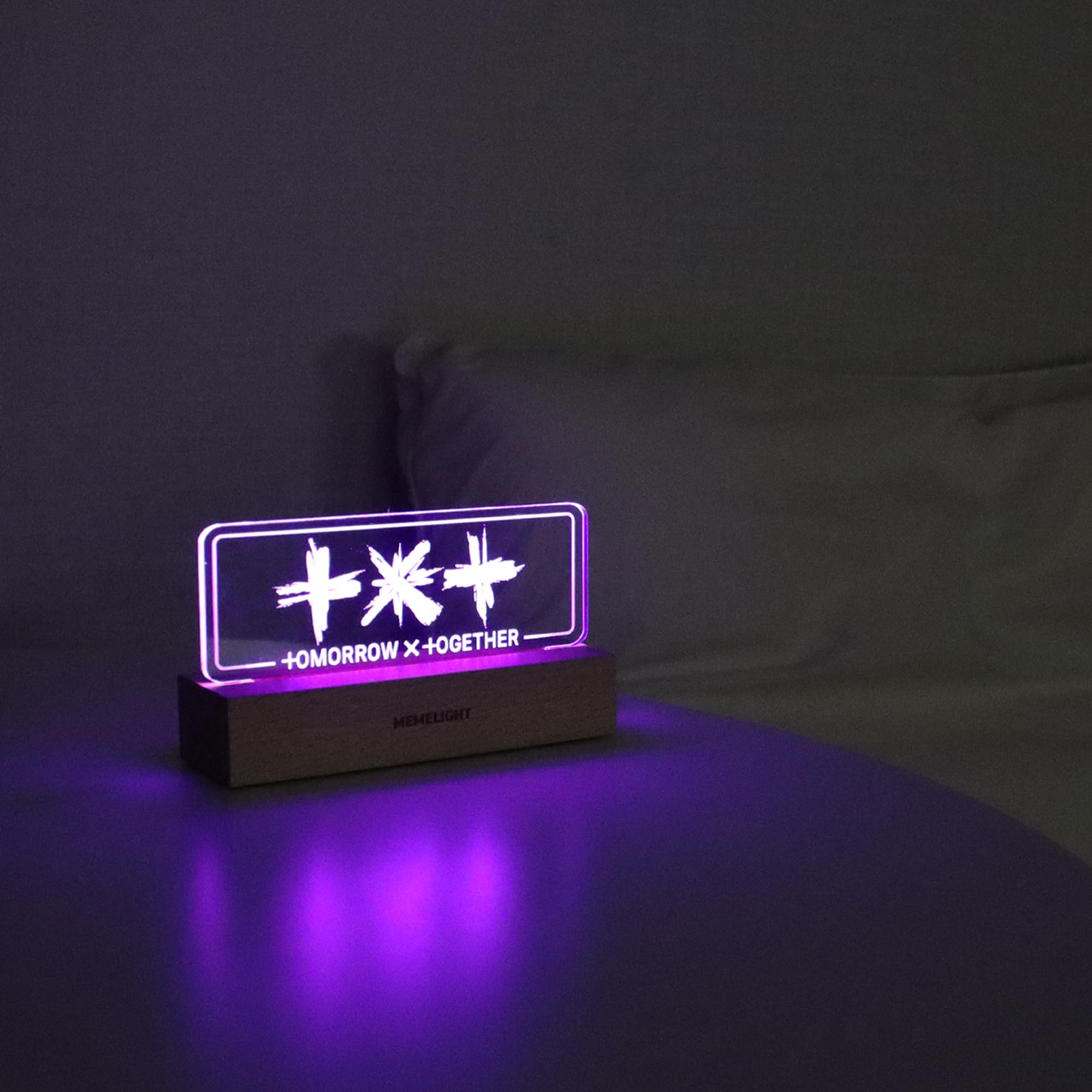 MEMELIGHT TXT Night Light, Kpop Merchandise Lamp, 7 RGB Colors, Dimmer, 8.3 x 4.2 x 1.7 inches, Model ML-VA-