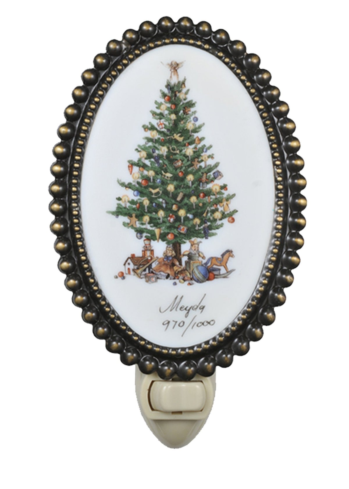 Meyda 107252 6&Quot;H Christmas Tree Nite Lite - Uses 4 Watt Nite Lite Bulb