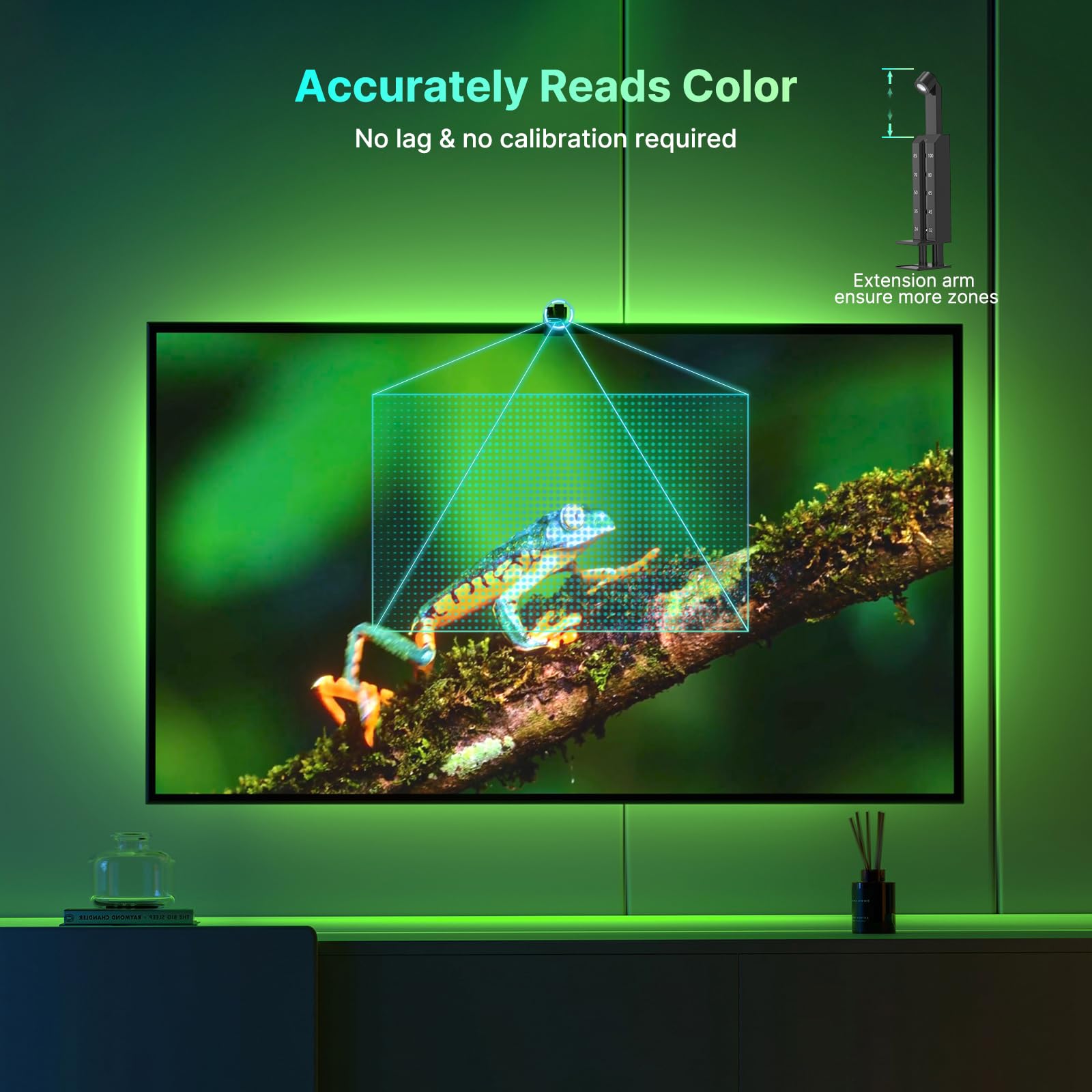 Deerdance Immersive Led Tv Light - Syncs With Screen, Ar Sensor, Rgb, App Control (14.8Ft, 24-100Inch)