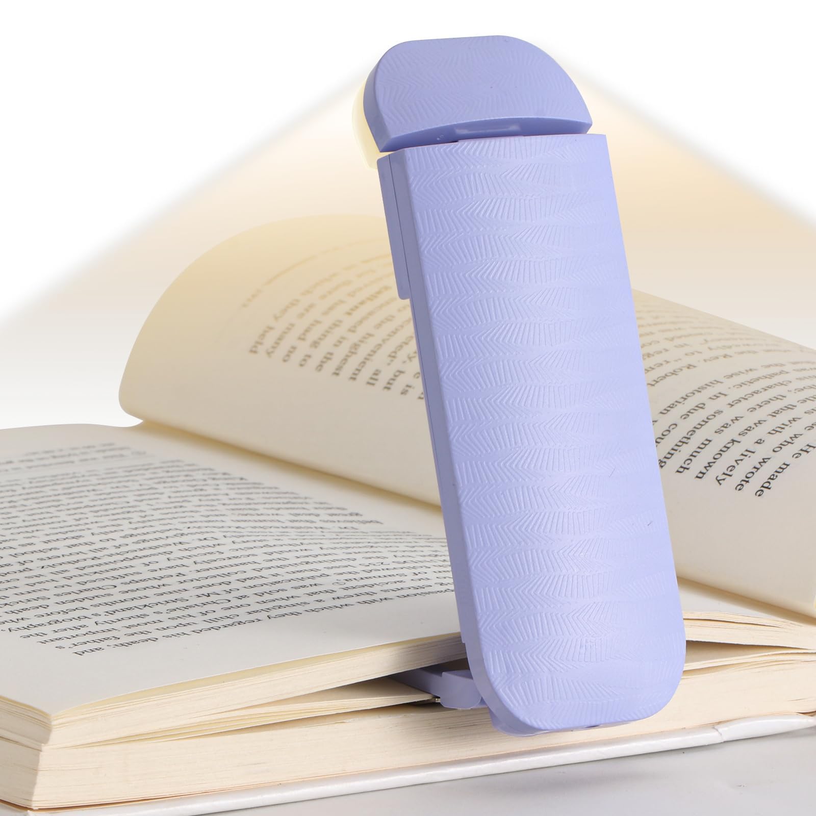 HEMONNKAM Book Reading Light  Rechargeable Clip on Booklight  Eye Caring 3 Color Temperatures & 5 Brightness Levels  Night Use for Bed  Long Lasting  Reading at Night in Bed  Purple