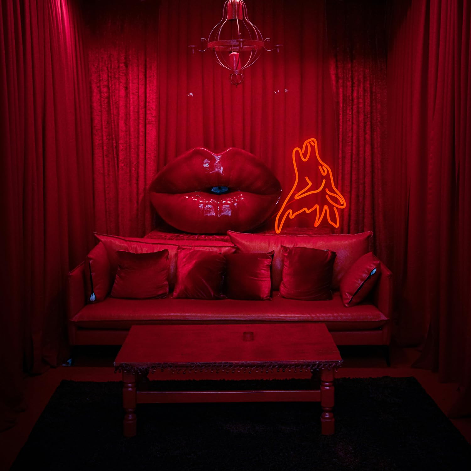 Lisignve Wolf Neon Sign Red Led Cute Wolf Neon Lights For Wall Decor Dimmable Usb Bedroom Sign Lights For Kids Room Home Decor Party Gifts