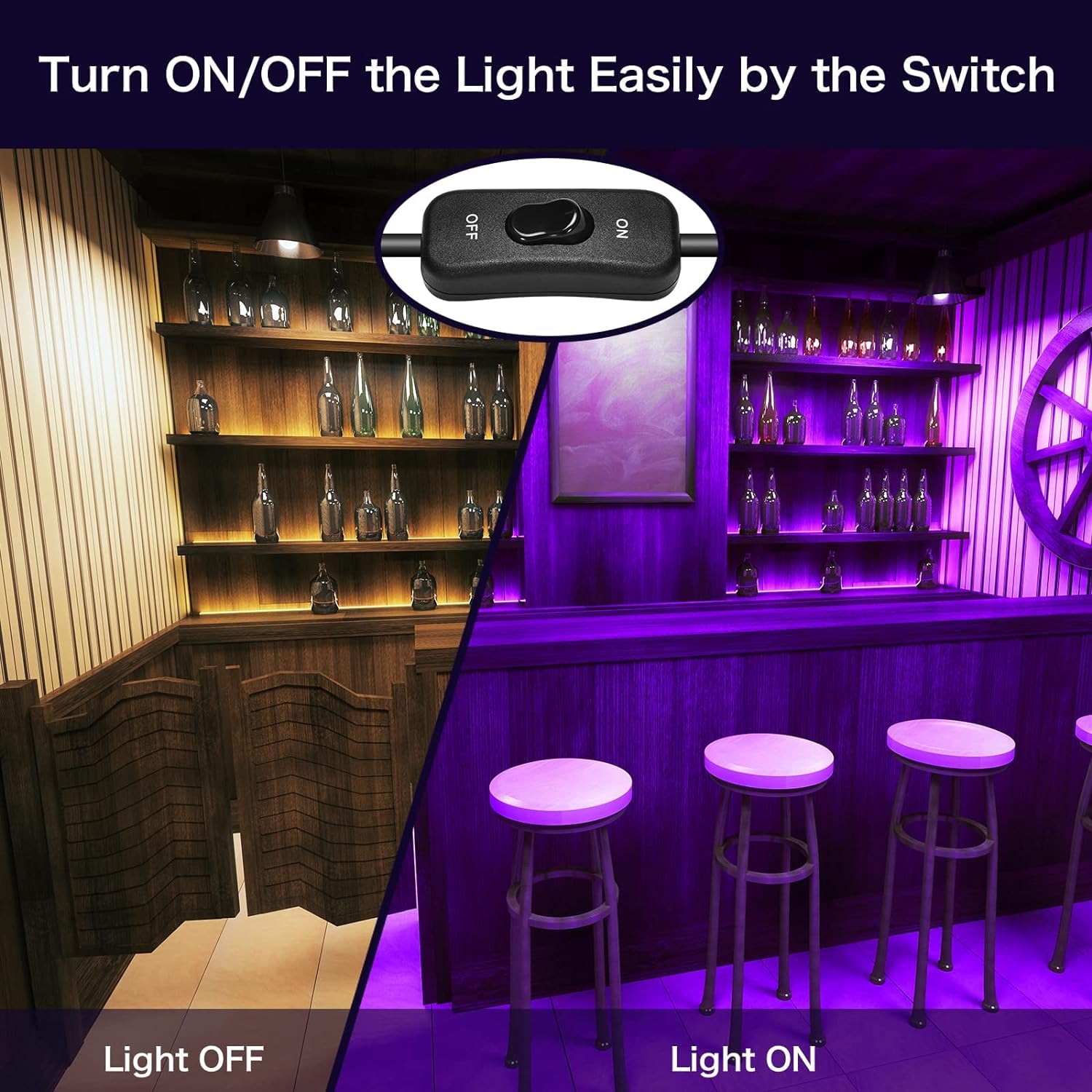 XYCN 2 Pack 700W LED Black Lights, IP66 Waterproof, 395nm-410nm, for Glow in the Dark, Dance Party, Body Paint, PG-Black-700W