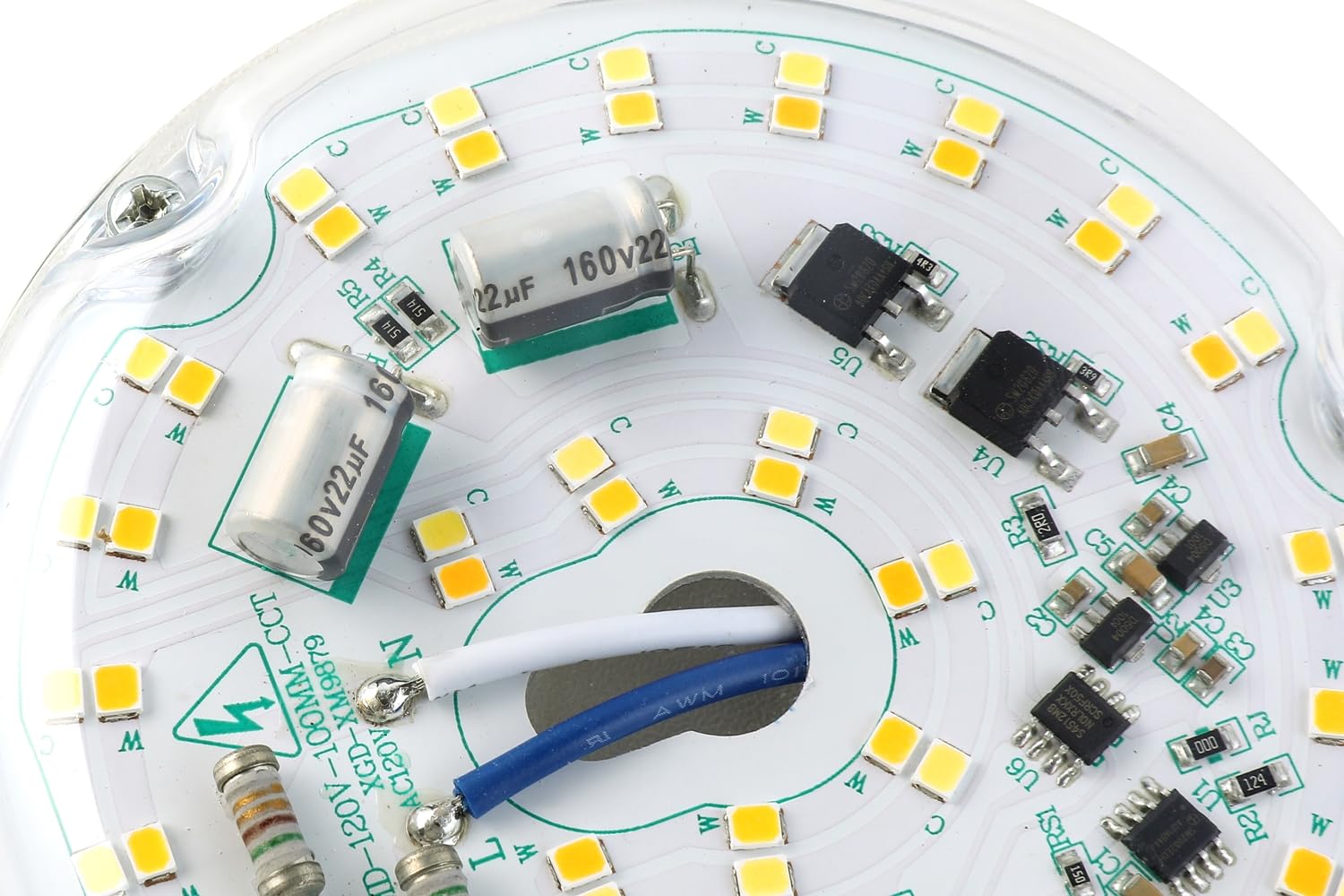 HAOLEDI 4 20W LED Ceiling Fan Light Retrofit Kit, 3CCT 3000K/4500K/5000K, ETL Listed Dimmable,