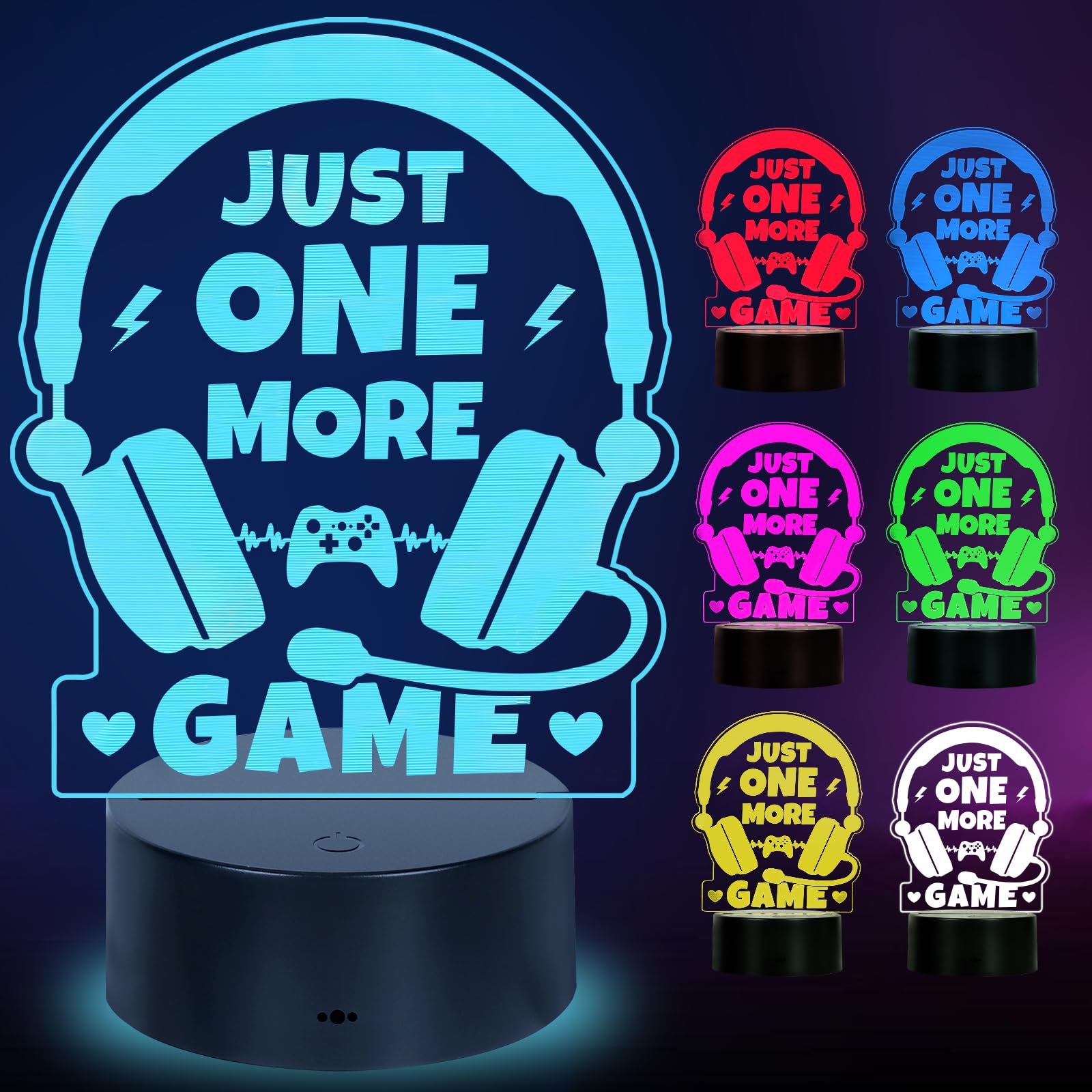 Gamer Gifts For Teenage Boy Girls Easter Basket Stuffer  Boyfriend Birthday Gift Cool Christmas Gift For Men Dad Son Daughter 2025 Graduation Gift  Led Light Up Gaming Lamp Acrylic Gaming Night Light