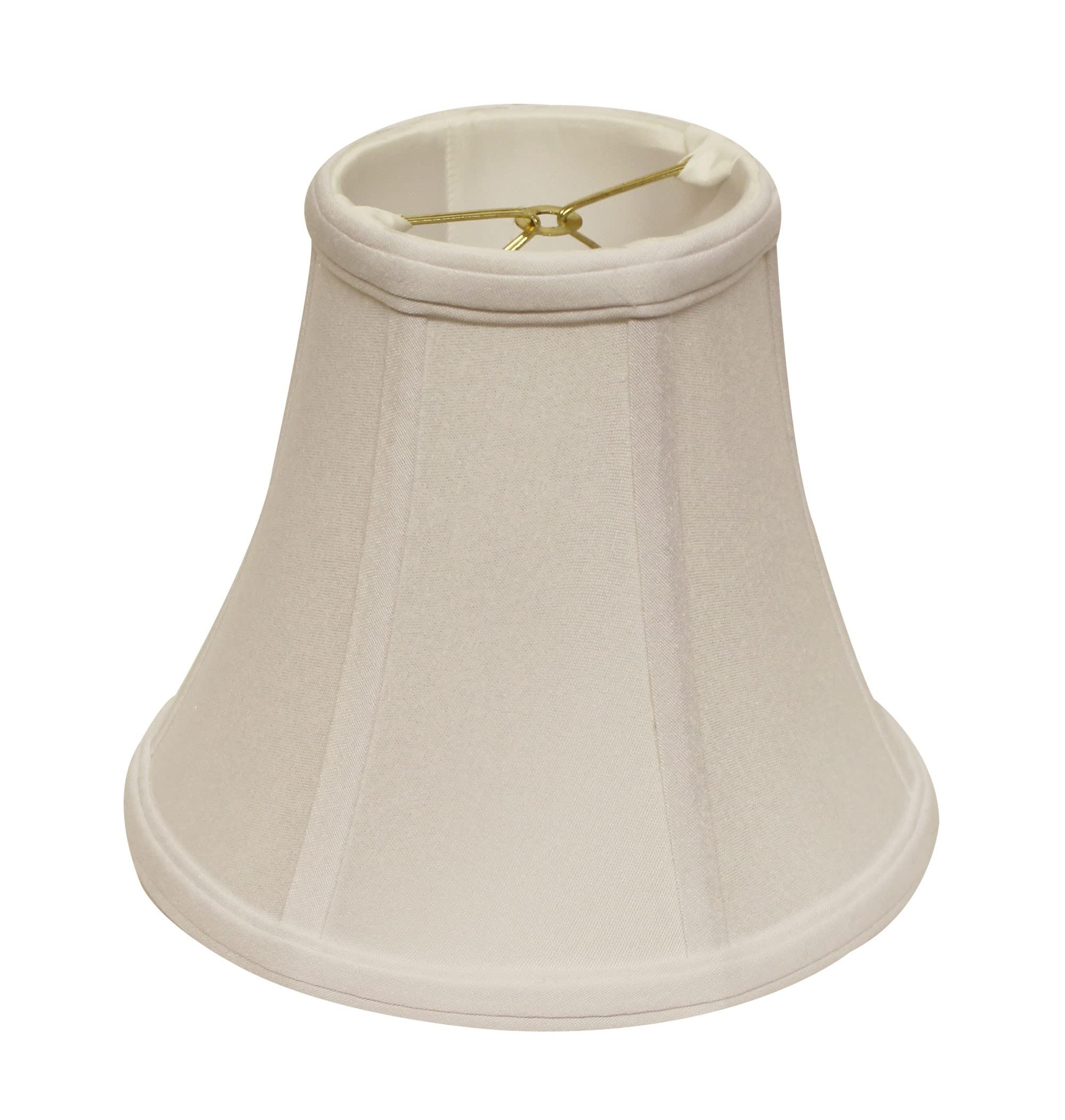 HomeRoots 469581 8 in. Snow Premium Bell No Slub Lampshade