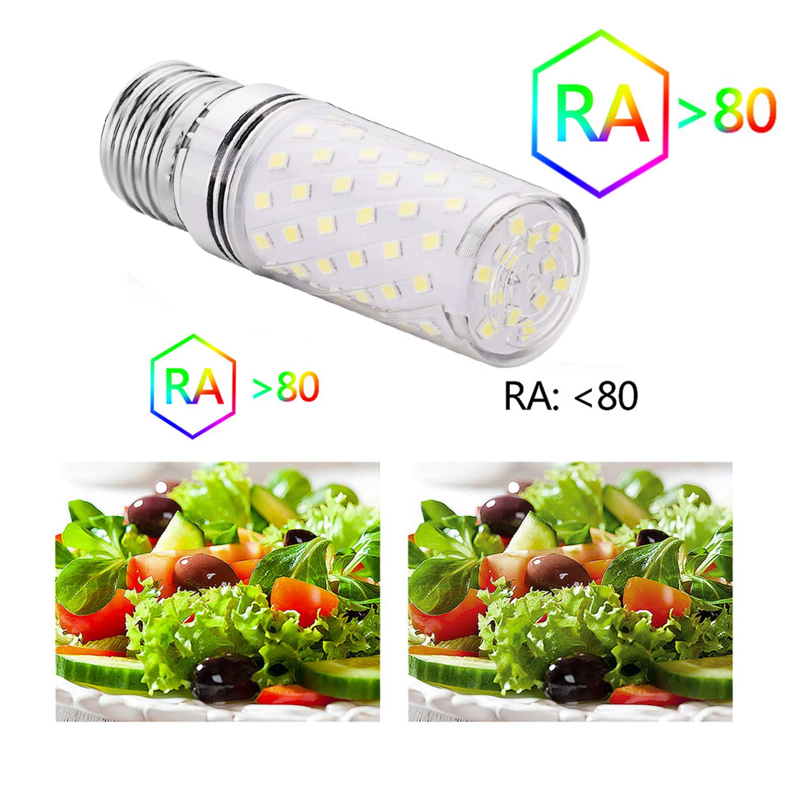 Rayhoo Led Light Bulbs Incandescent 80-100 Watts Equivalent, Standard Medium E26 Base,1000Lumens Non-Dimmable,4 Pack (White 6000