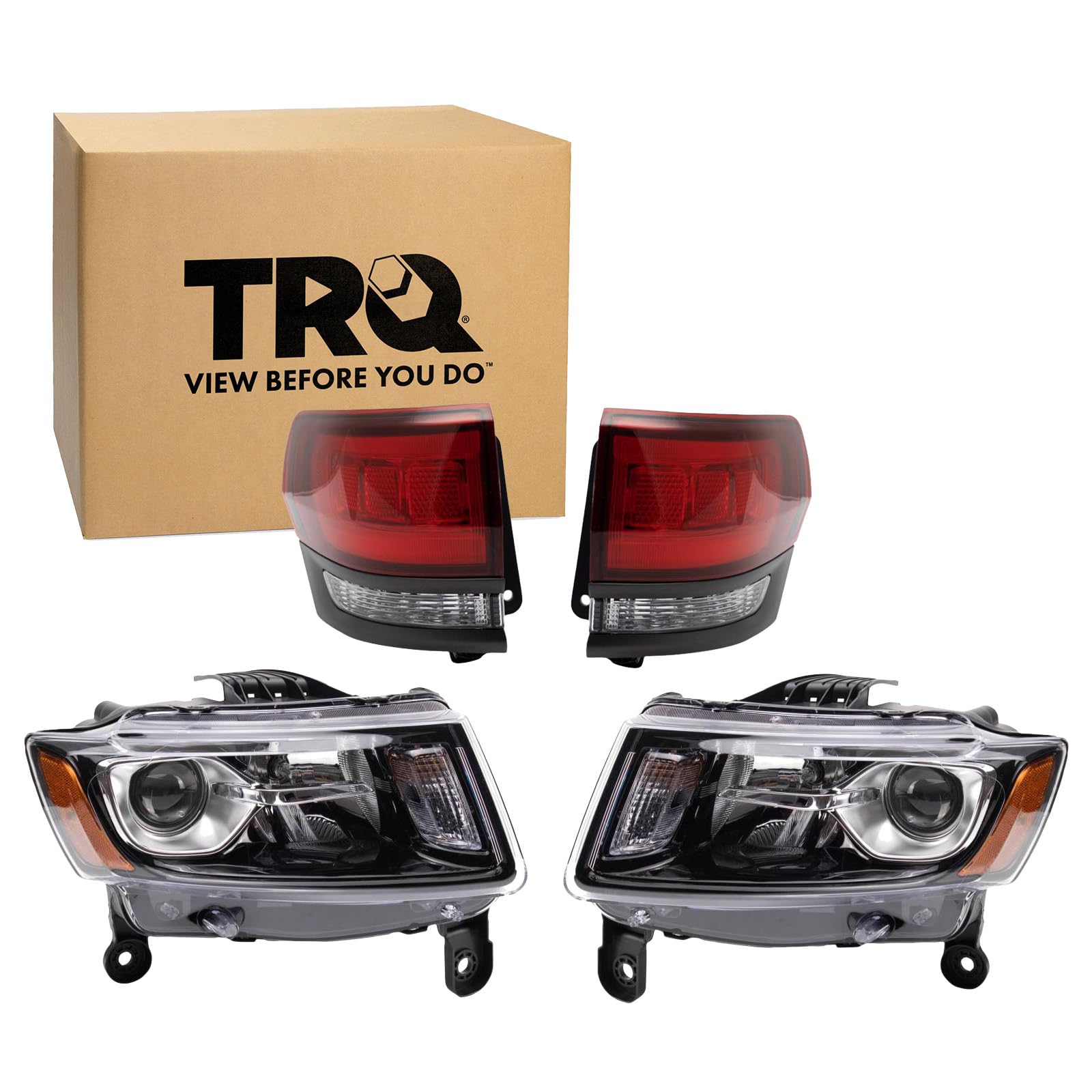 Trq Lighting Kit Ch2502308 Ch2503308 Ch2804120 Ch2805120 Compatible With 2014-2016 Jeep Grand Cherokee