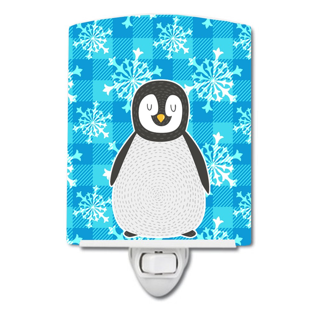 Carolines Treasures BB6771CNL Penguin Ceramic Night Light Compact, UL-Certified, Ideal for Bedroom, Bathroom, Nursery, Hallway,