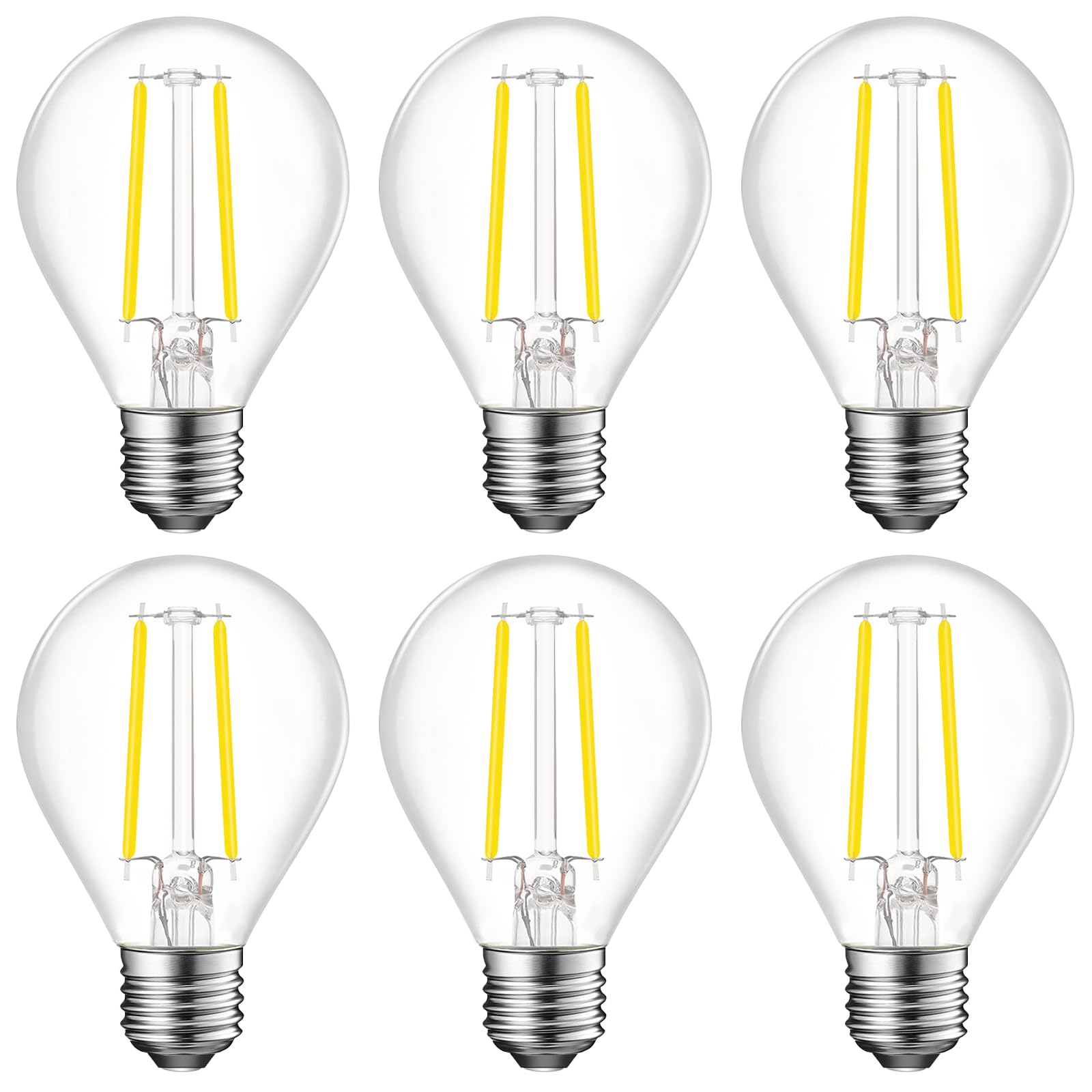 Energetic E26 Dimmable G16 1/2 Led Light Bulb 60 Watt Light Bulb 500 Lumens Candelabra Bulb For Chandeliers, Ceiling Fan, Vanity