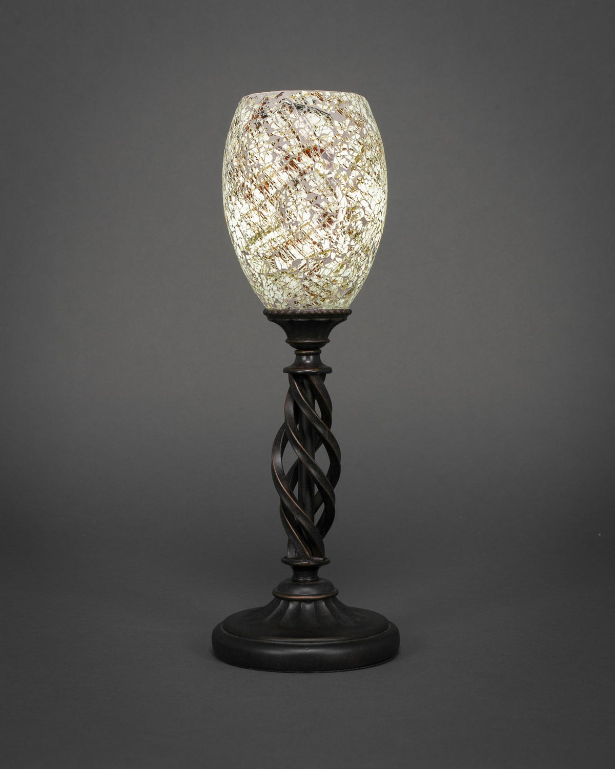 Toltec Lighting Elegante 1 Light Table Lamp in Dark Granite (61-DG-5054)