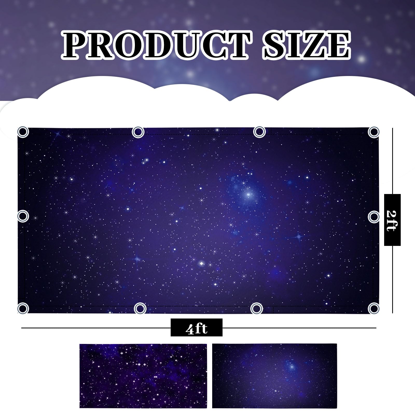 Tujoe 2 Pcs Fluorescent Light Covers For Ceiling Lights Fluorescent Light Filters Classroom Light Covers Magnetic Ceiling Cover For Office, School, Home Teacher Essential, 4 X 2 Feet (Star)
