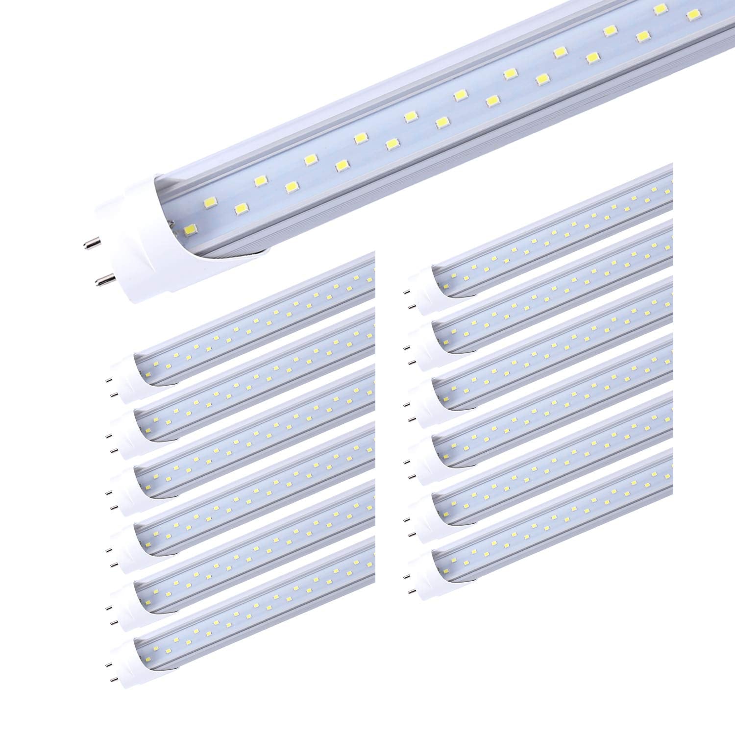 Trlife 4Ft Led Tube Lights, 28W 6000K Cool White, 3360 Lumens, Ballast Bypass, 12 Pack