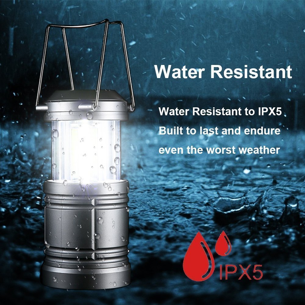 LED Camping Lantern Lights - 500 Lumens Collapsible Camping Lights - Power Outage Lantern Battery Powered for Emergency, Hurrica