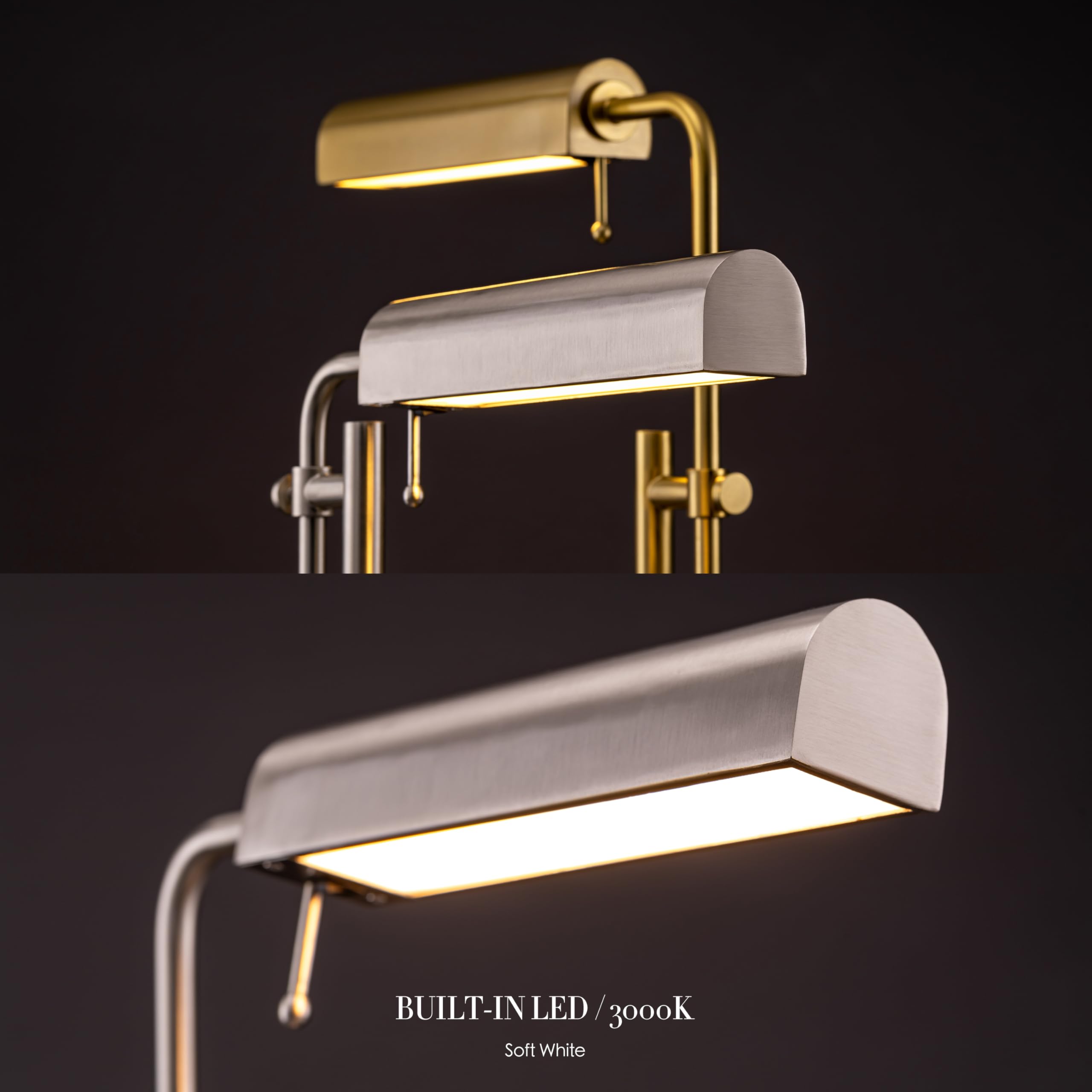 O'Bright Aurora - Led Pharmacy Desk Lamp (Brushed Nickel)