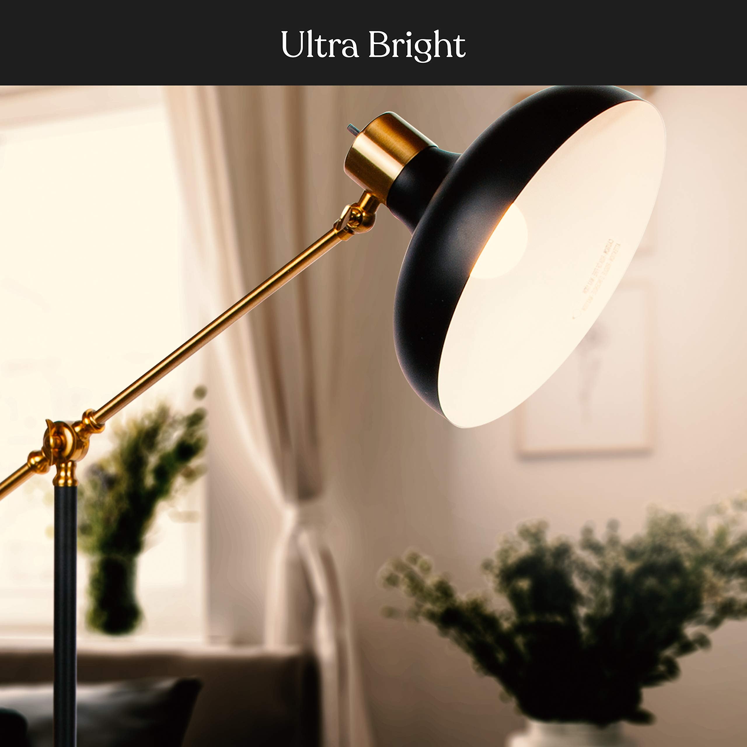 Brightech Wyatt Led Floor Lamp, Industrial Floor Lamp For Living Rooms & Offices – Charming Farmhouse Floor Lamp, Adjustable Head Standing Lamp For Bedroom Reading, Stunning Living Room Decor