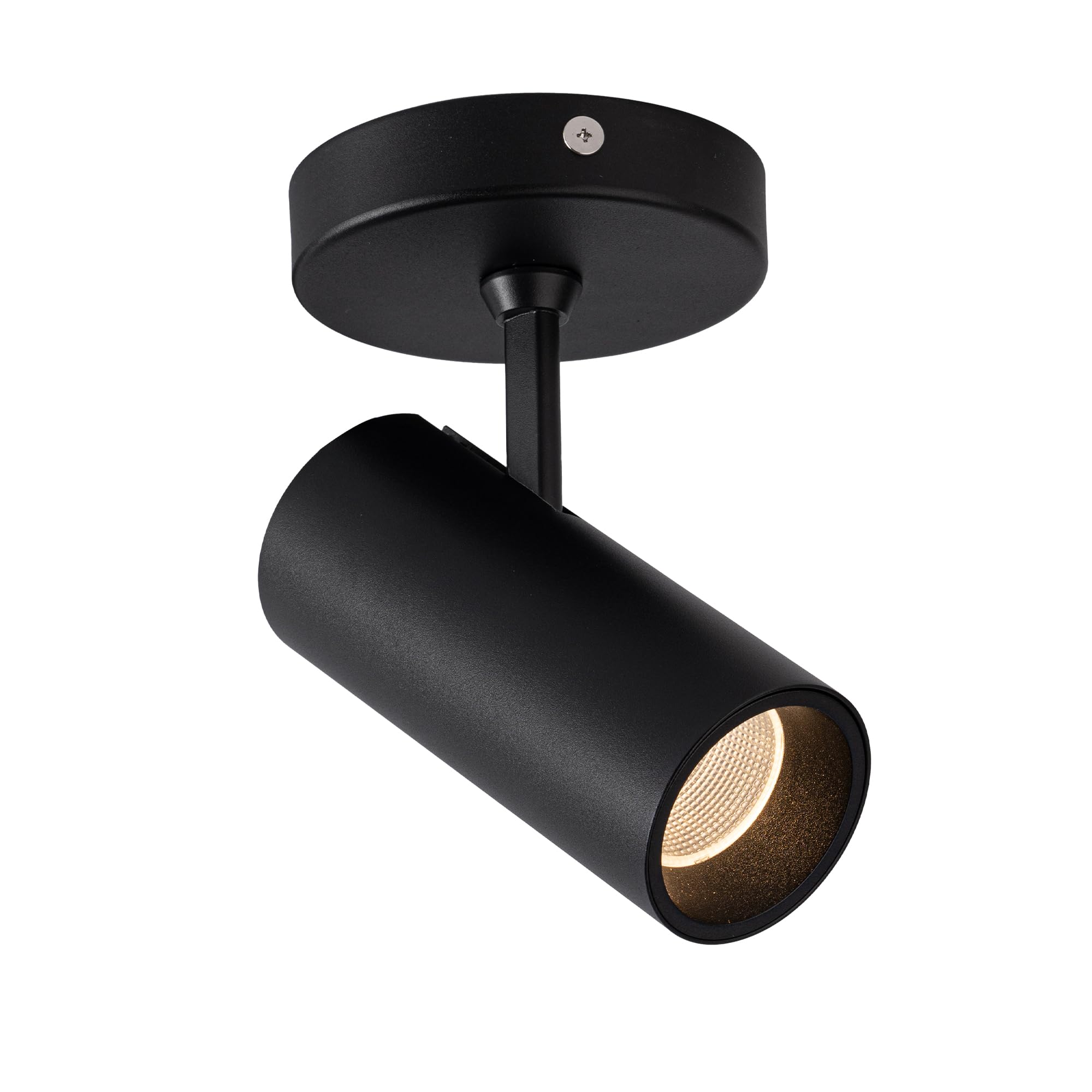 Aisilan 12W Black Adjustable Led Ceiling Spotlight, 3000K Warm White Accent Light For Indoor Use