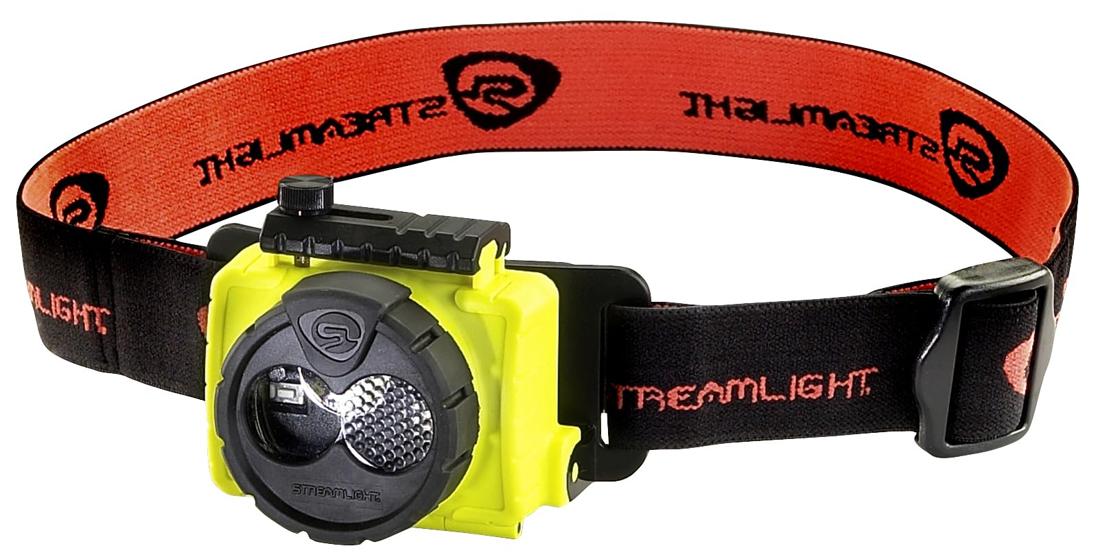 Streamlight 61600 Double Clutch Usb 125-Lumen Multi-Fuel Led Headlamp With Elastic Head Strap, Rubber Hard Hat Strap, And Usb Ca