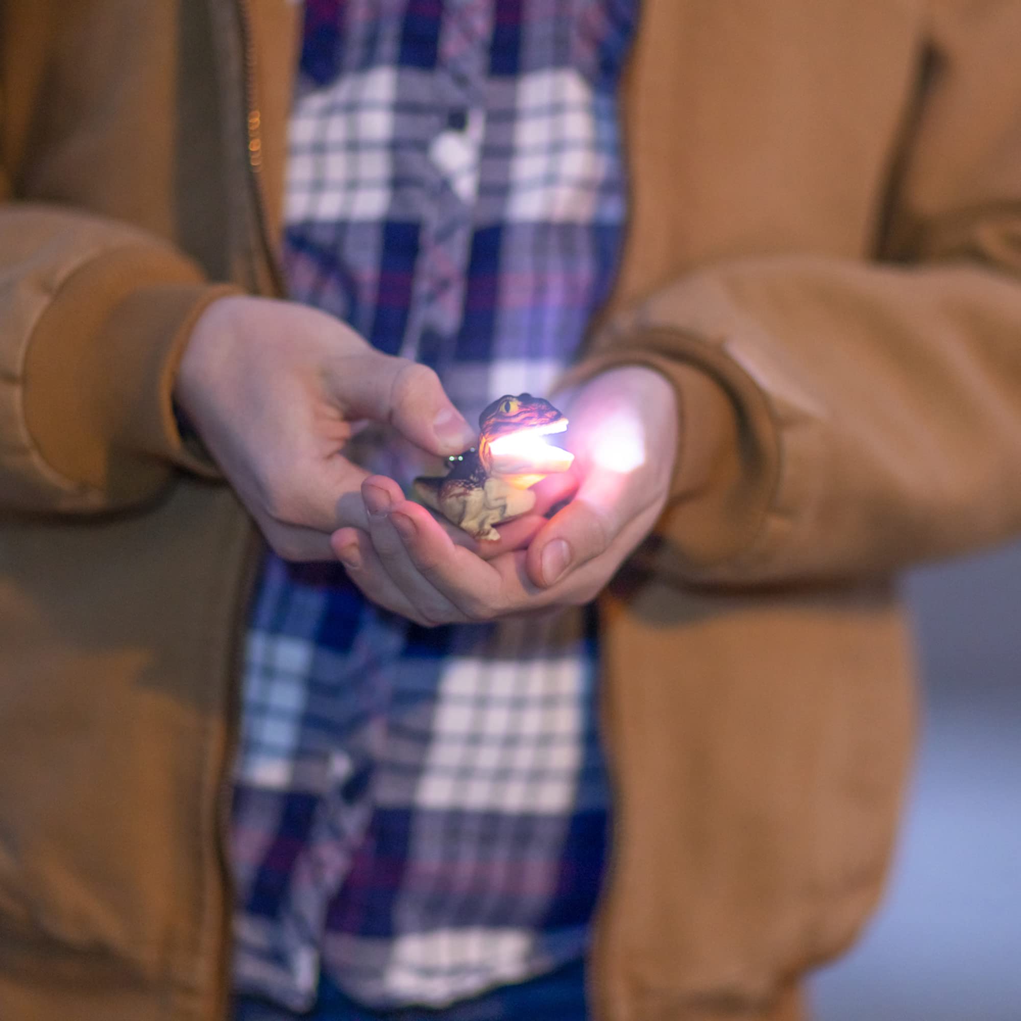 Big Discoveries WildLight Animal Carabiner Flashlight - Fun Mini Keychain Flash Lights for Kids, Nurses, Camping