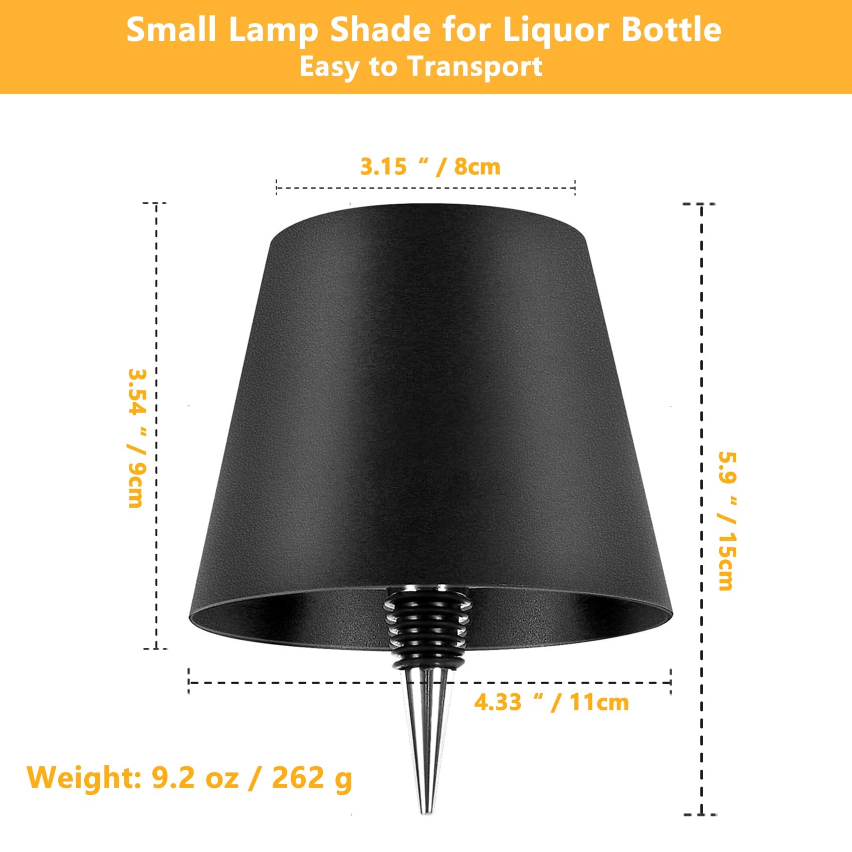 Bomvabe Rechargeable Bottle Lamp 2Pcs, Led Wine Bottle Light Ambient Light For Desk Table Bar Decor, Wireless Bottle Lamp Shade