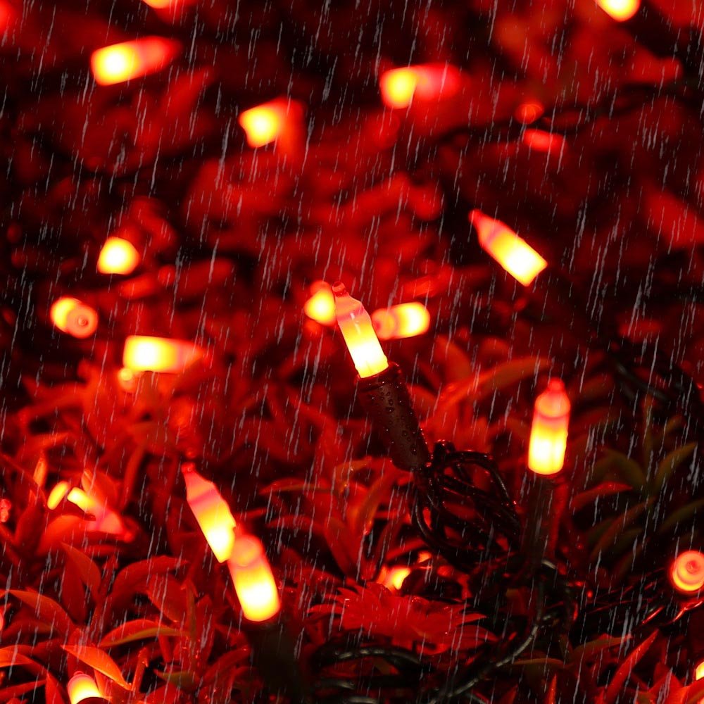 Brizled Orange String Lights, 150 Count, 34.8ft, Connectable, UL Certified, Mini Lights for Halloween and Thanksgiving Decor