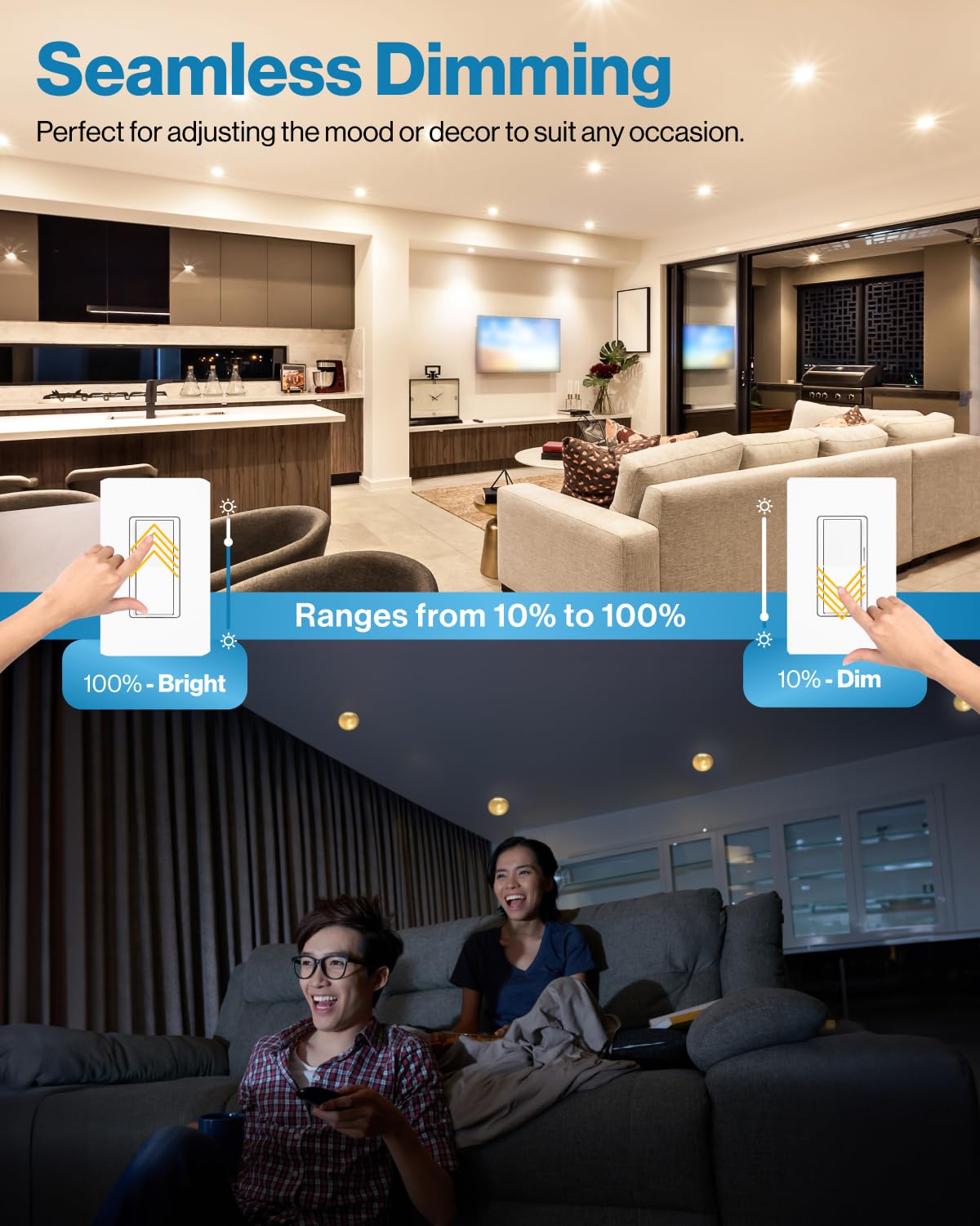 Sunco Lighting BR40 LED Bulbs, Dimmable 6000K Daylight, 100W Equivalent, 1400 LM, E26 Base, 8 Pack - Flicker-Free Indoor