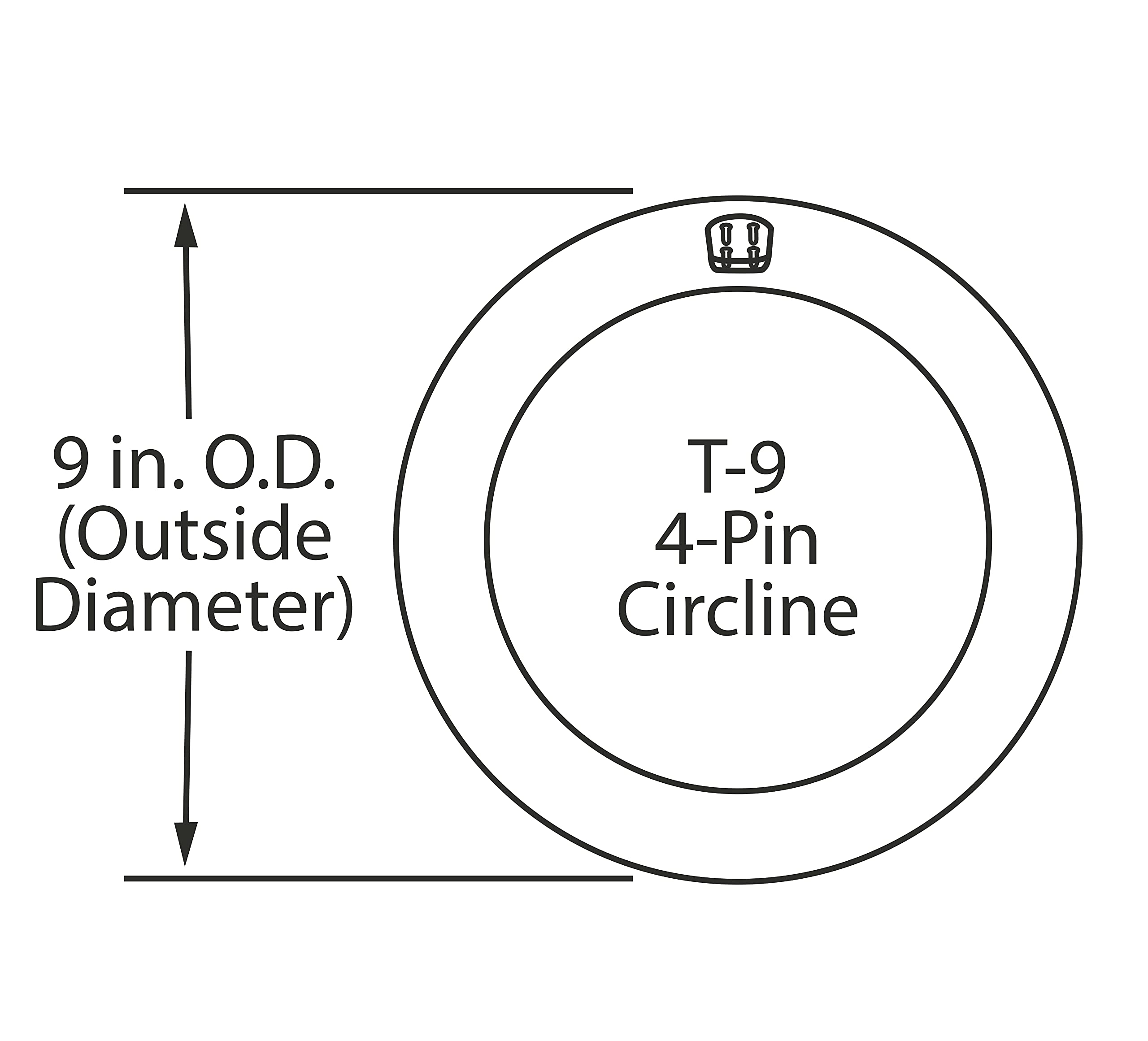 NYLL 9" T9 Circline LED Lamp - Daylight (5000K) - Direct Replacement for 30W Fluorescent Bulb - Model RL-FC9T9