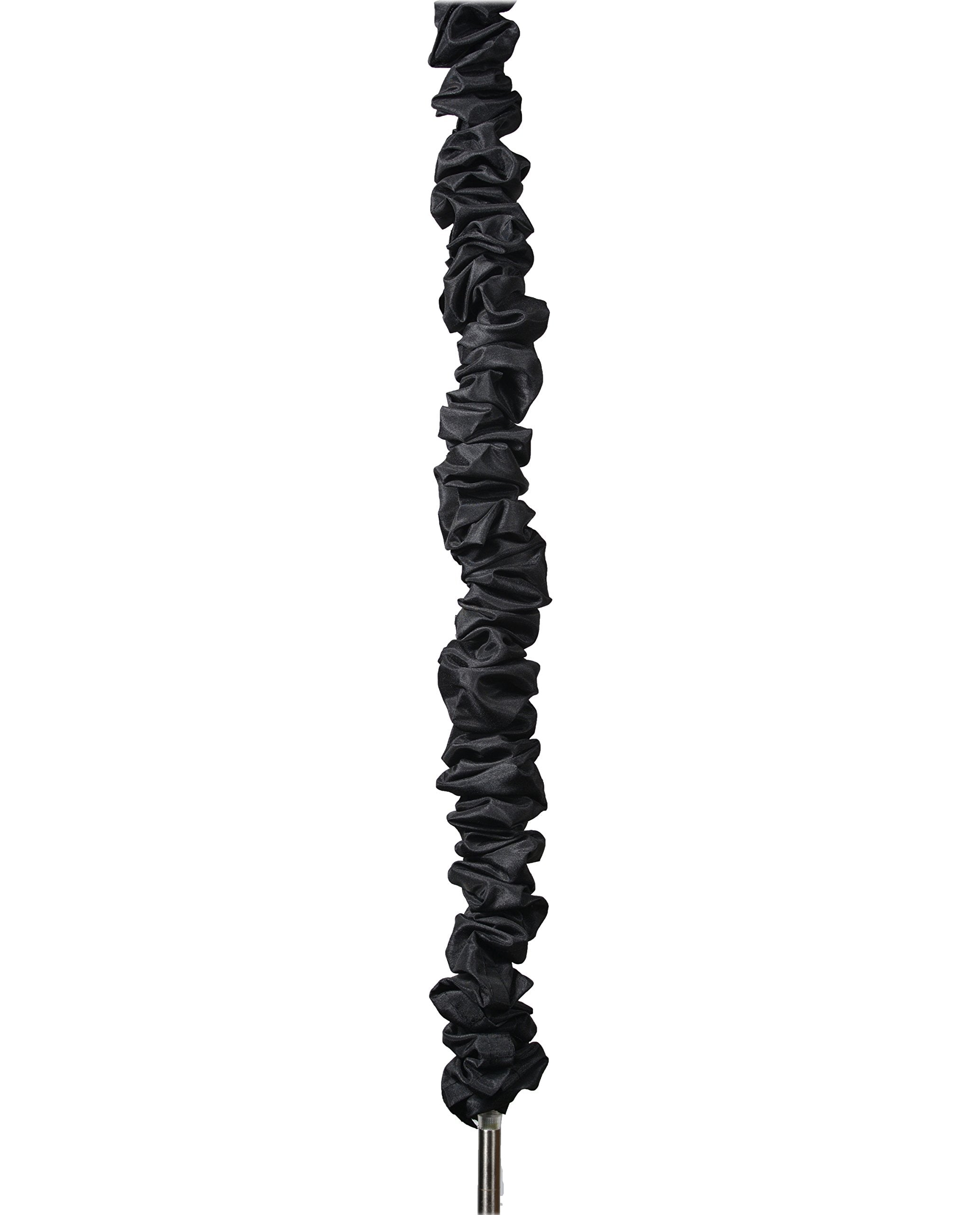 Urbanest 9-Foot Chandelier Chain Cord Cover, Black Faux Silk