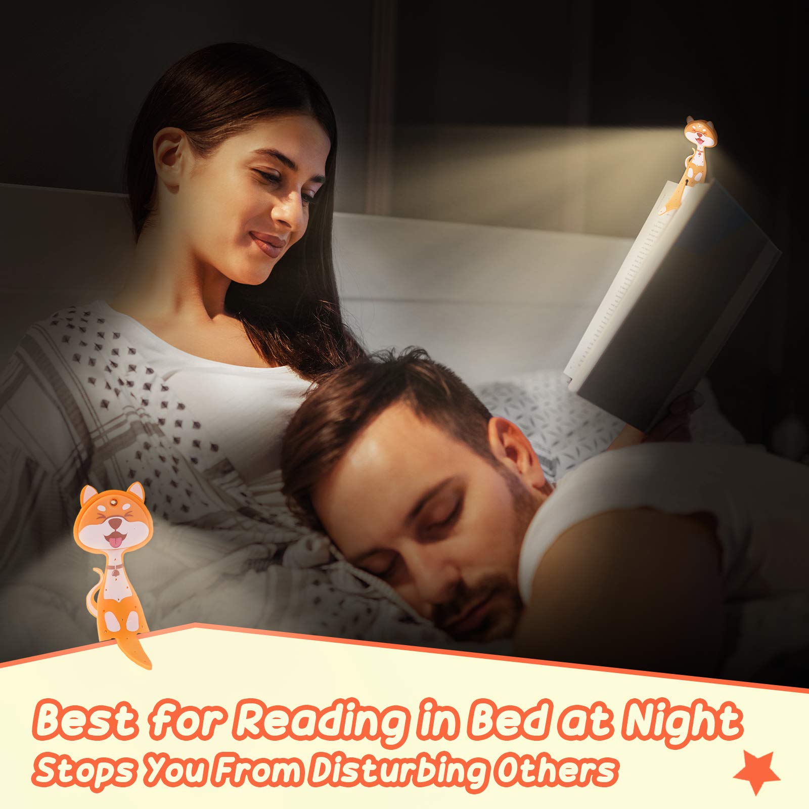 Bookmark Reading Light: Compact And Portable Design, Provides Even Illumination With Three Eye-Friendly Color Temperatures, Long