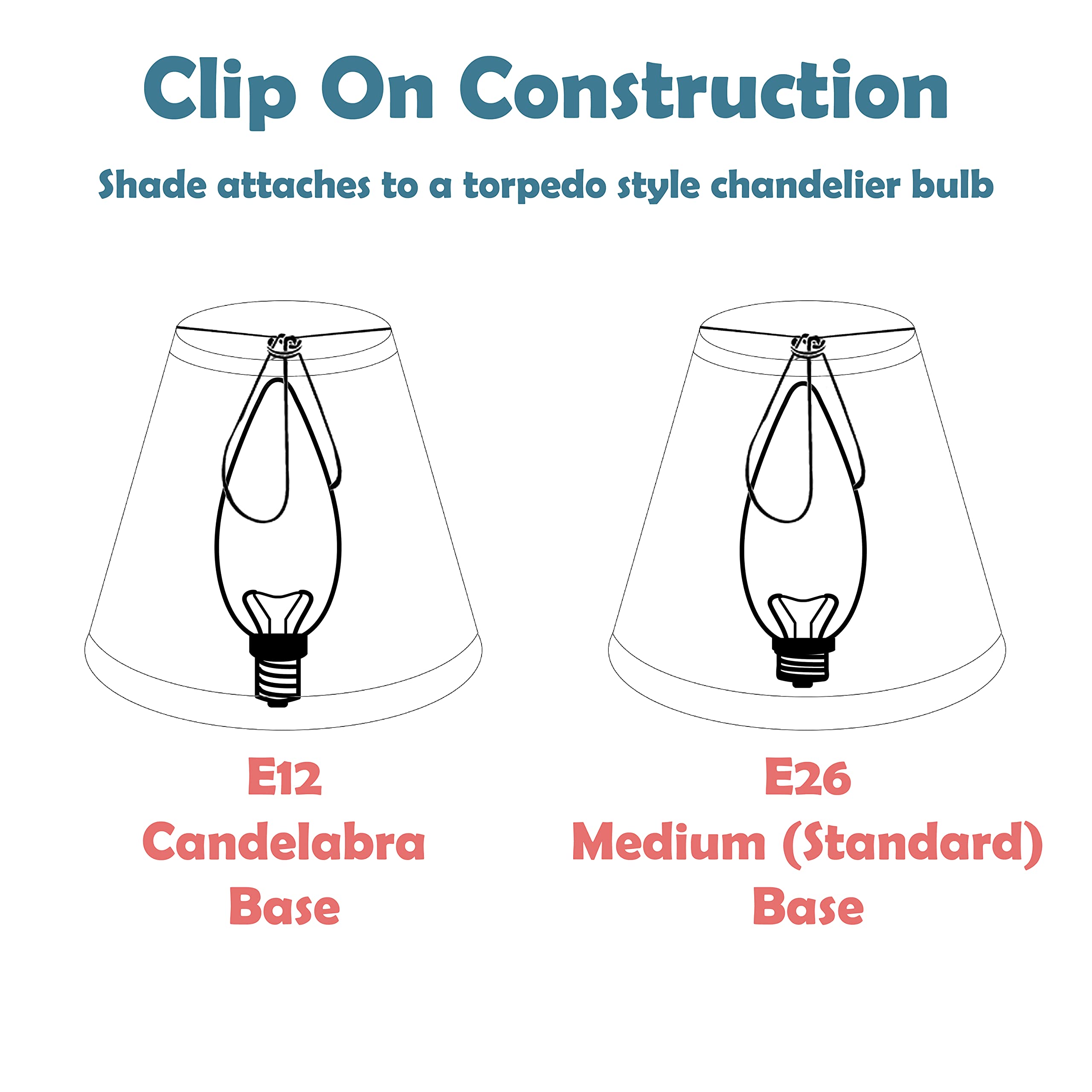 Aspen Creative 33002 Small Pleated Empire Shape Chandelier Clip-On Lamp Shade, Gold, 3&quot; Top X 5&quot; Bottom X 4&quot; Slant, 1 Pack