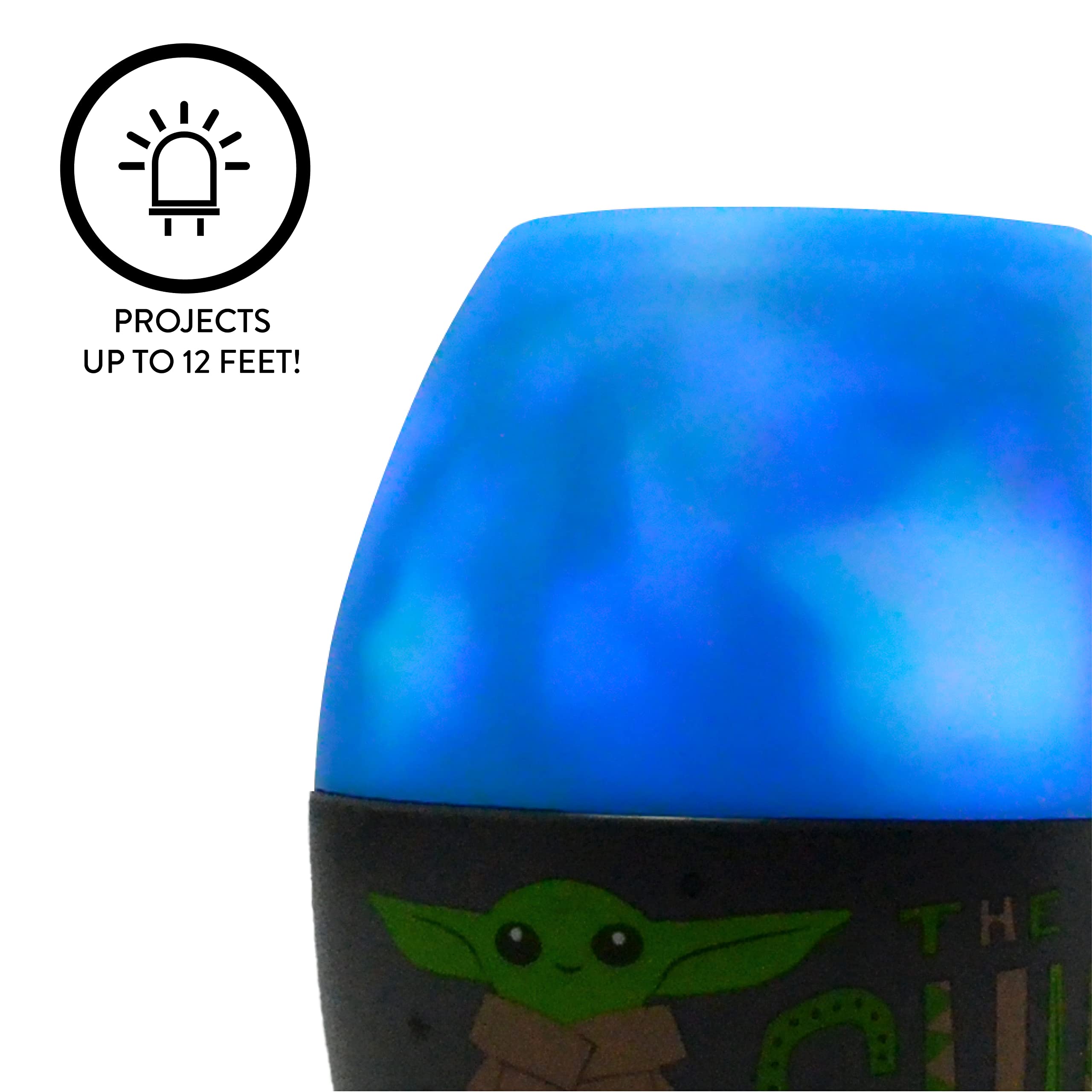 Idea Nuova Star Wars The Mandalorian Grogu Scene Projection Kids Lamp & Nightlight, Color: Star Wars, Model: K330503