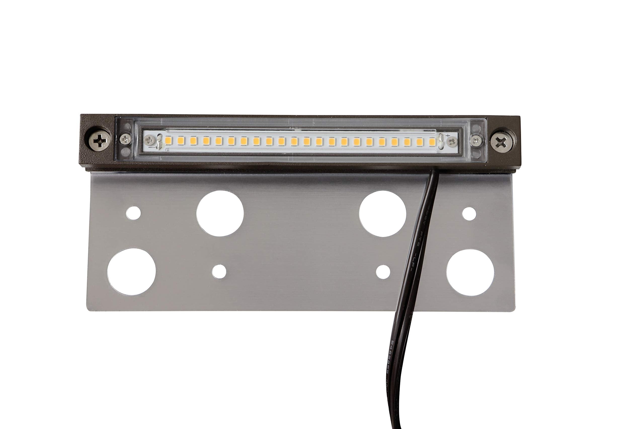 Gkoled 6.8&quot; Led Hardscape Light, 2700K, Dark Bronze, Low Voltage, 12V Ac