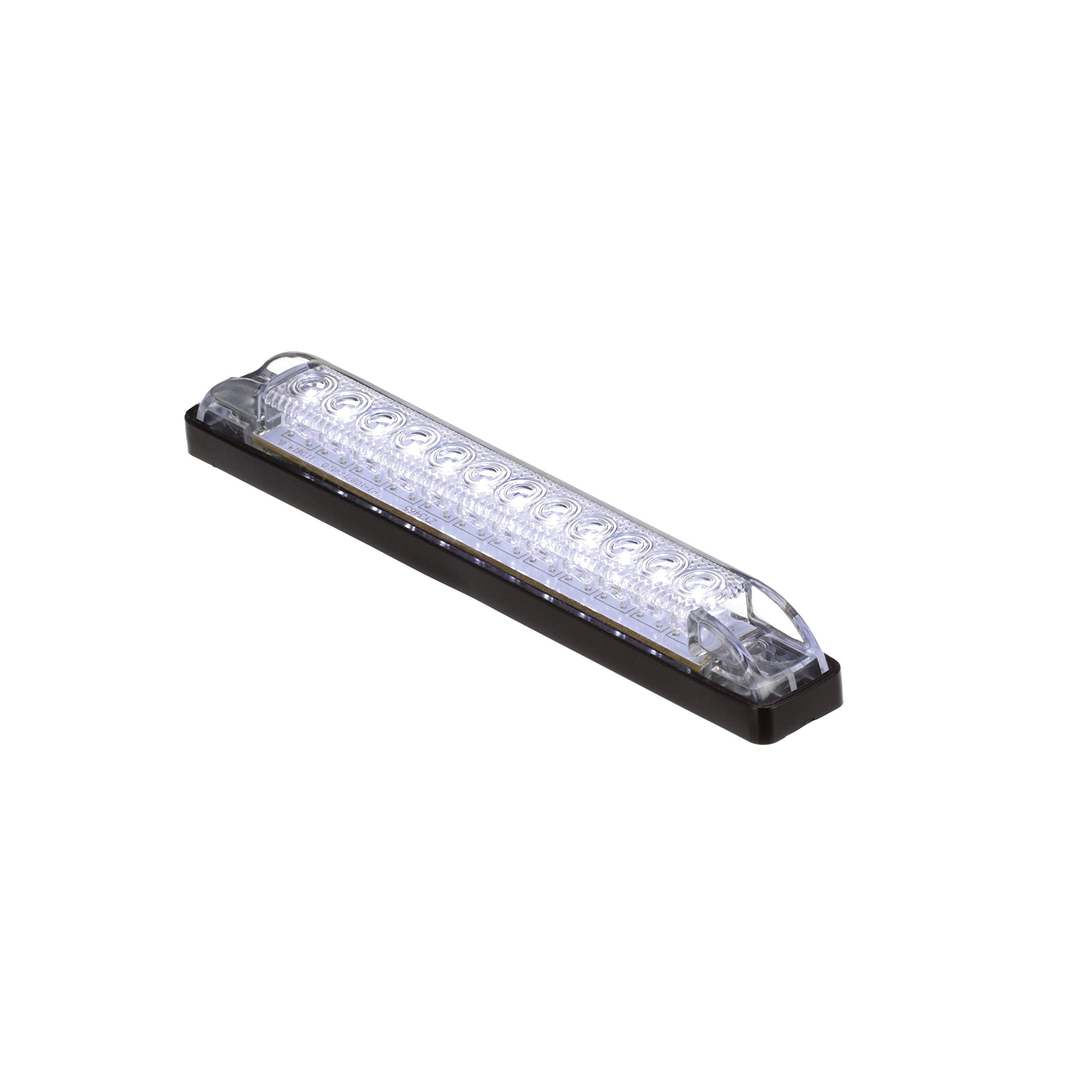 Attwood LED Utility Light Bar, 6-in., 12 White LEDs, 12-Volt DC, Less Than 1-Amp Draw, Model 6354W7, Black, One Size