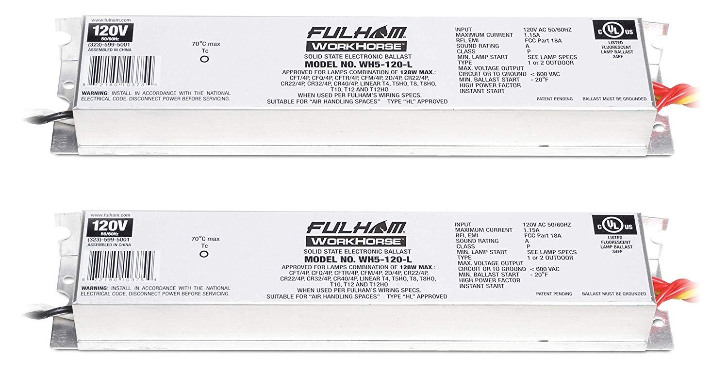 Fulham Wh5-120-L 128W Adamax Workhorse 5 Fluorescent Electronic Ballast (2)