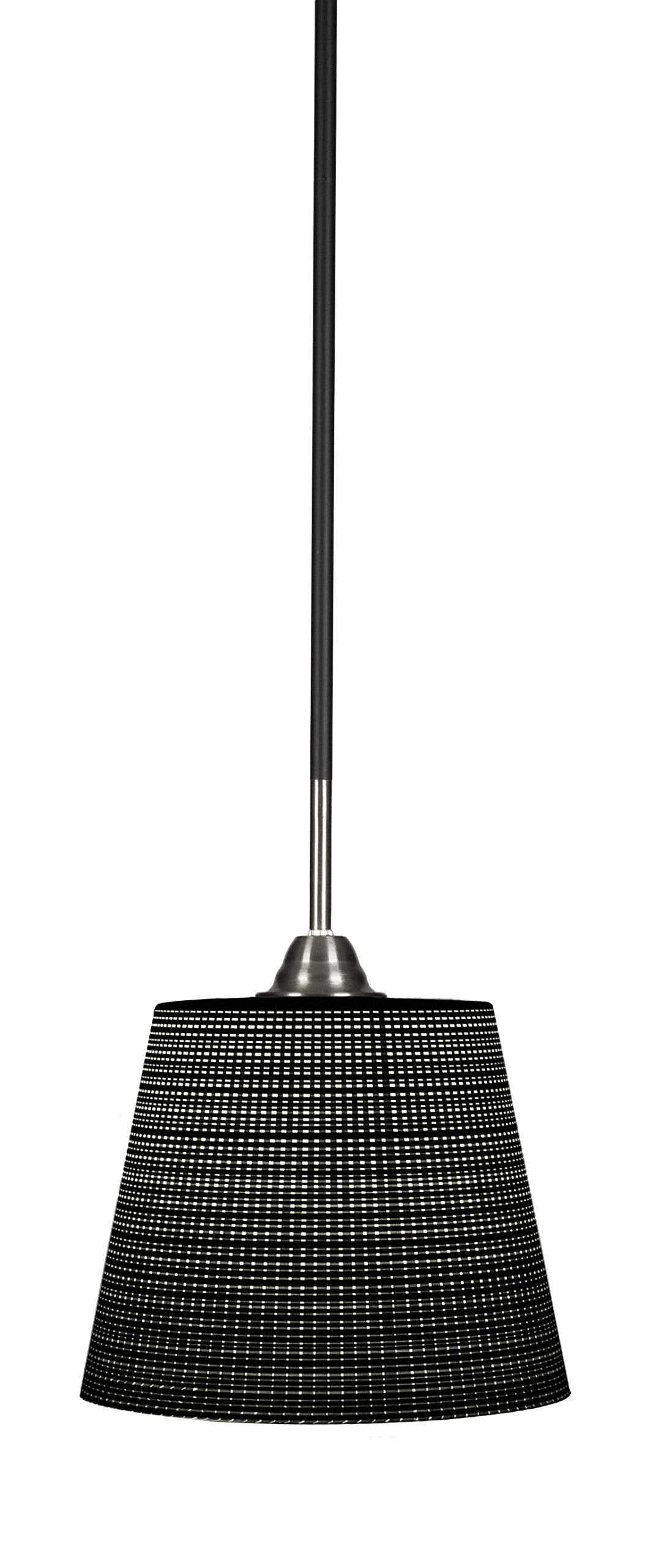 Toltec Lighting Paramount 1 Light Mini Pendant In Matte Black & Brushed Nickel (3401-Mbbn-4089)