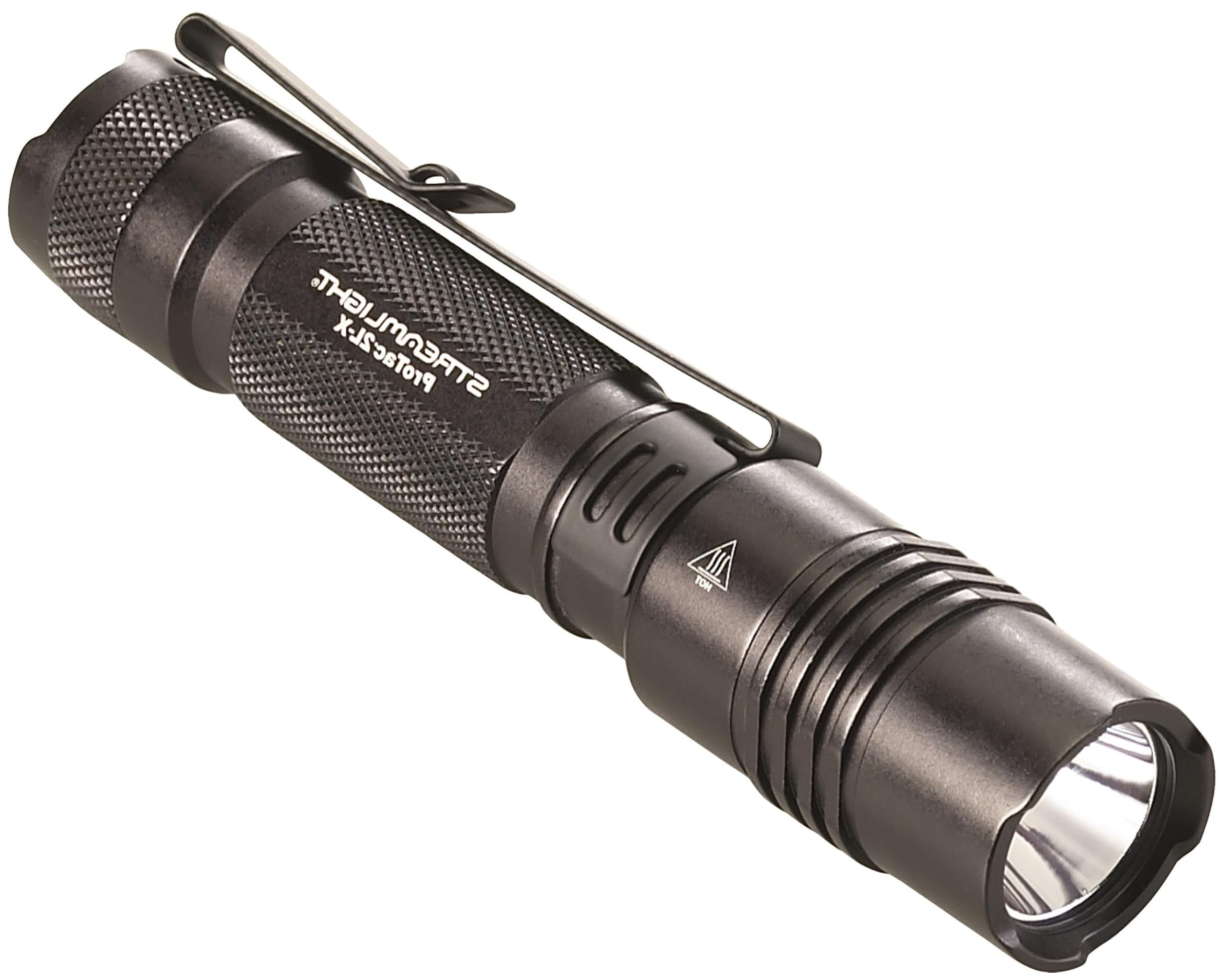 Streamlight 88062 Protac 2L-X 500-Lumen Edc High Performance Multi-Fuel Tactical Flashlight, Includes Cr123A Batteries, Holster, And Clip, Clear Retail Packaging, Black