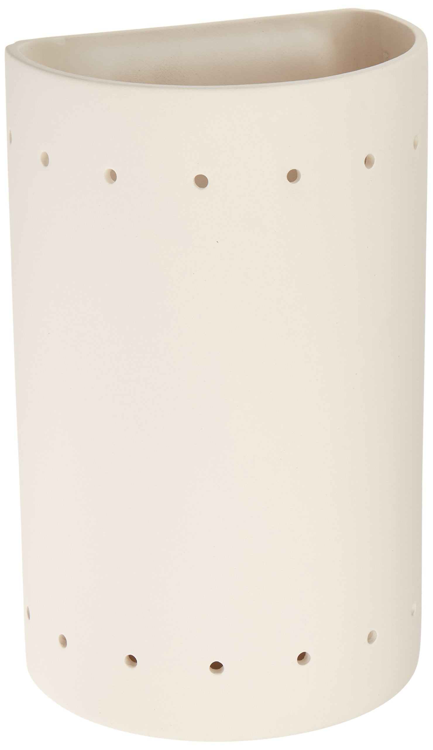 Justice Design Group Lighting CER-5990W-BIS Outdoor Wall Sconce with Ceramic Bisque Shades, White