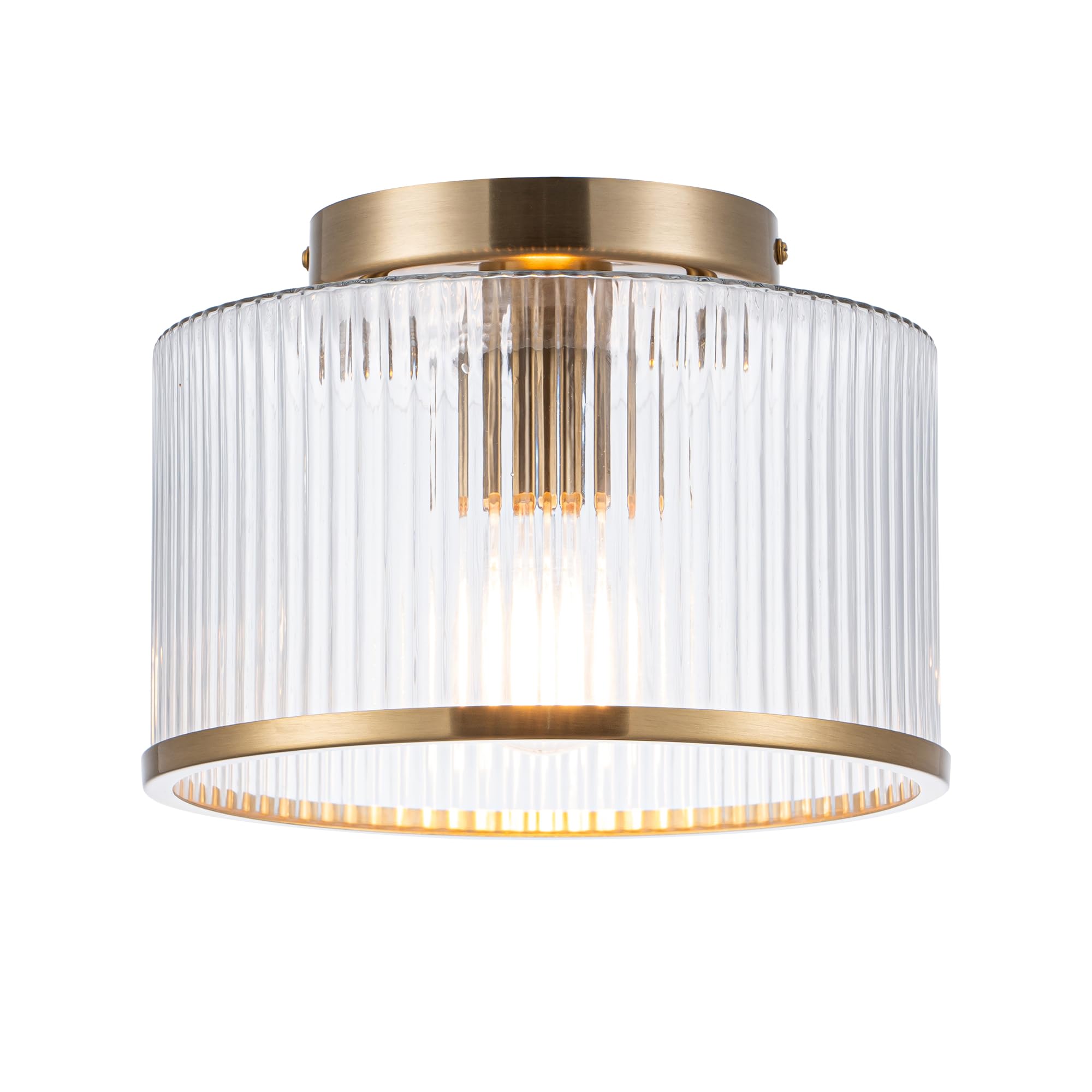 Mayna Modern Gold Ceiling Light Fixture, 1-Light Hallway Light Fixtures Ceiling Mount, Dimmable Foyer Kitchen Lighting Fixtures