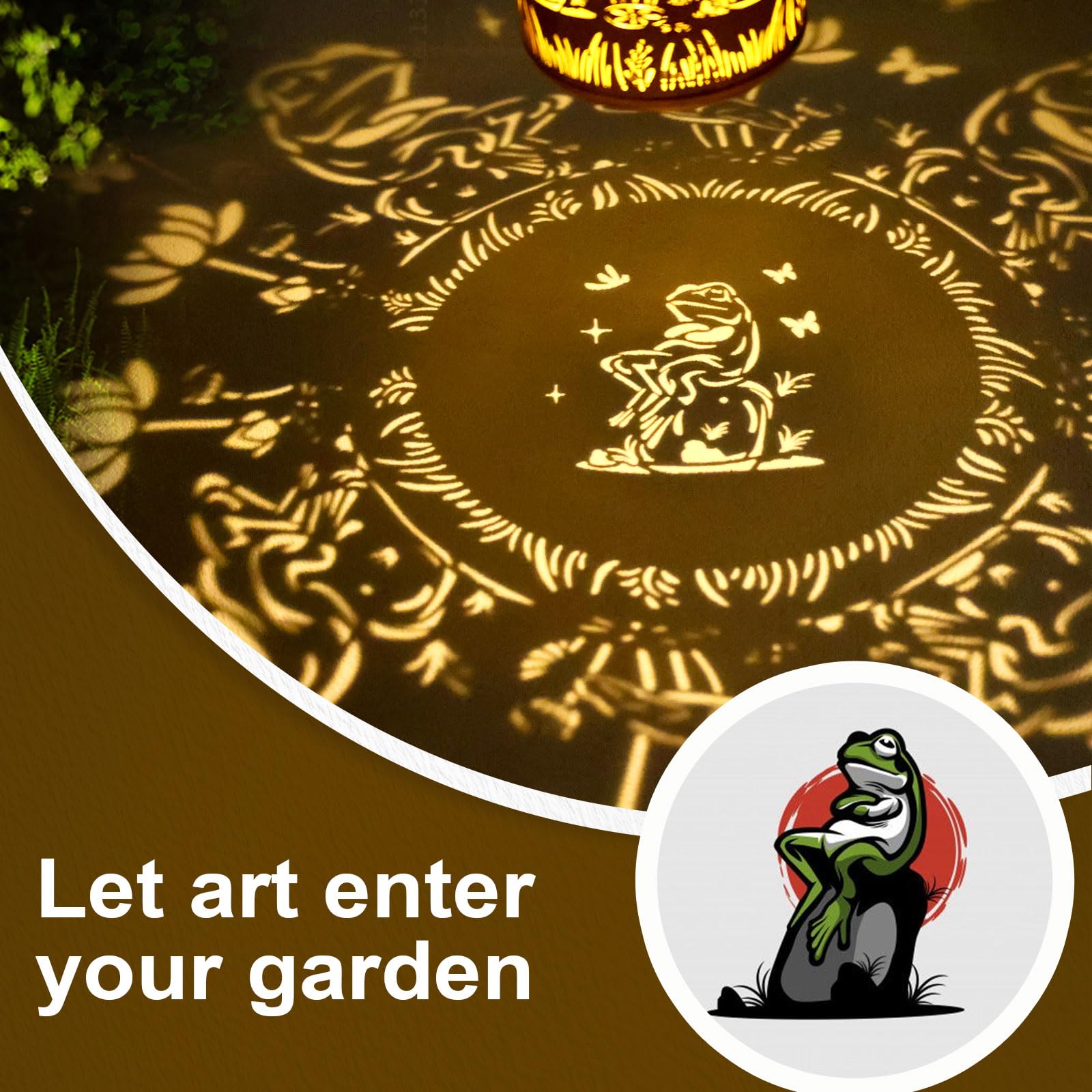 Solar Lanterns Outdoor Waterproof Frog Lazy Pattern Solar Lights Metal Lantern Christmas Garden Frog Decor Art Housewarming Gift