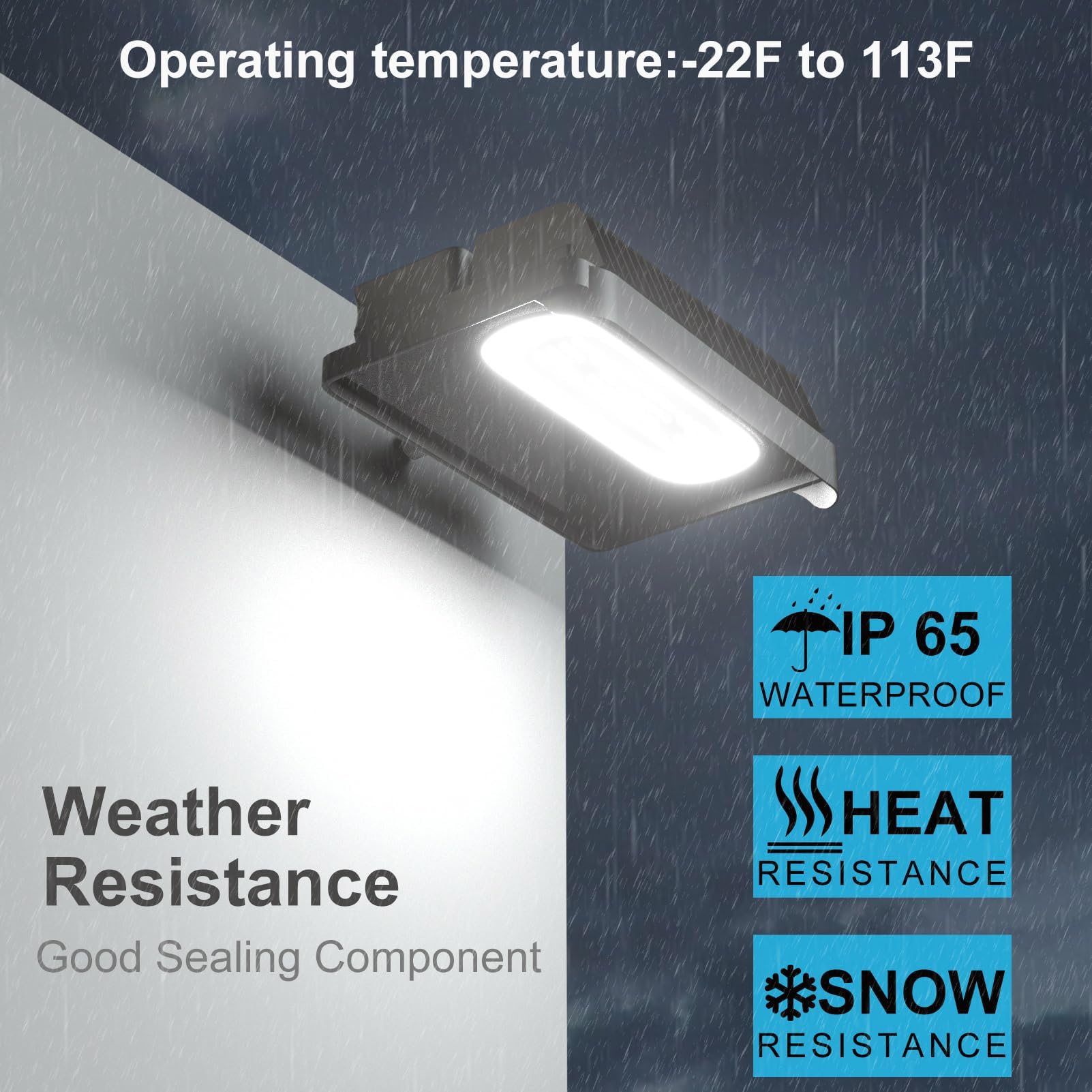Lightdot 200W LED Flood Light 4Pack, IP65 Waterproof, 28000LM, Dusk to Dawn Sensor, Brown, Model LFLP-14-KM5K